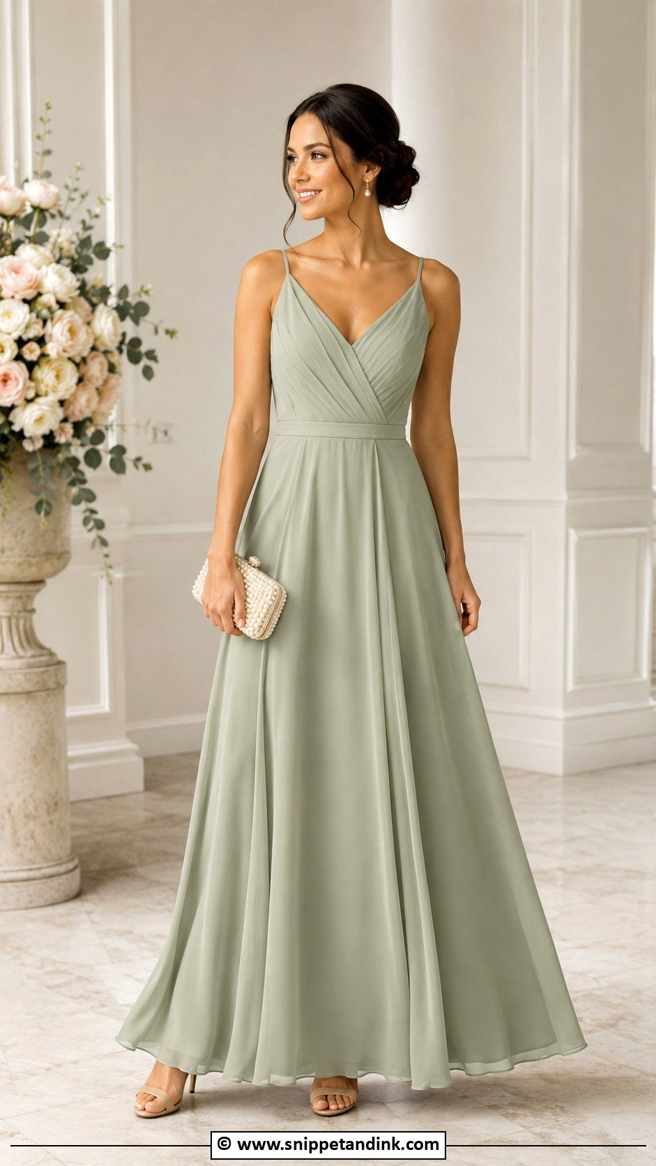 A Line Gown Outfit - Snippet and Ink - 30 Gown Style Ideas