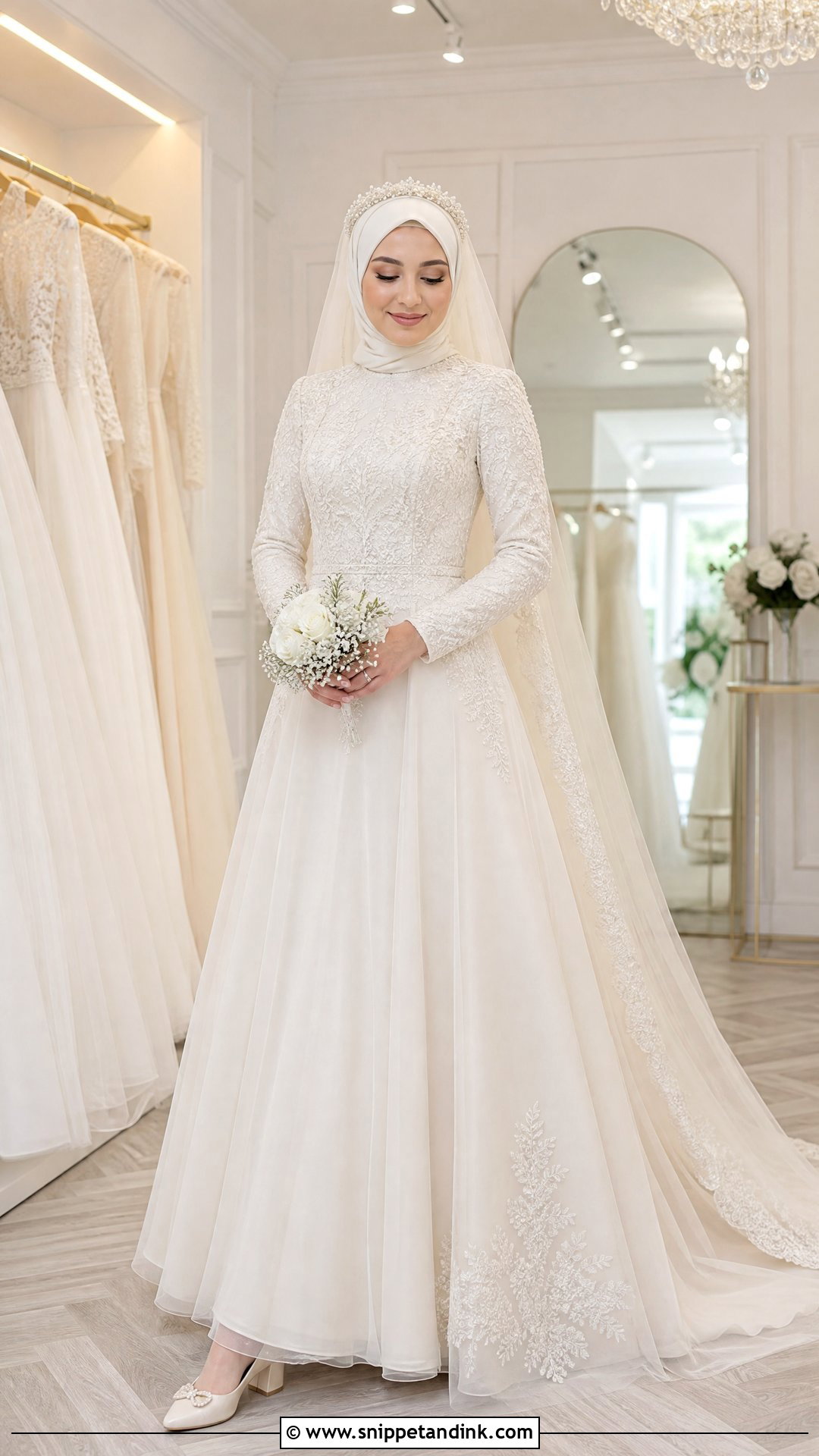 A Line Hijab Wedding Dress - Snippet and Ink - 25 Modest Wedding Dresses Hijab