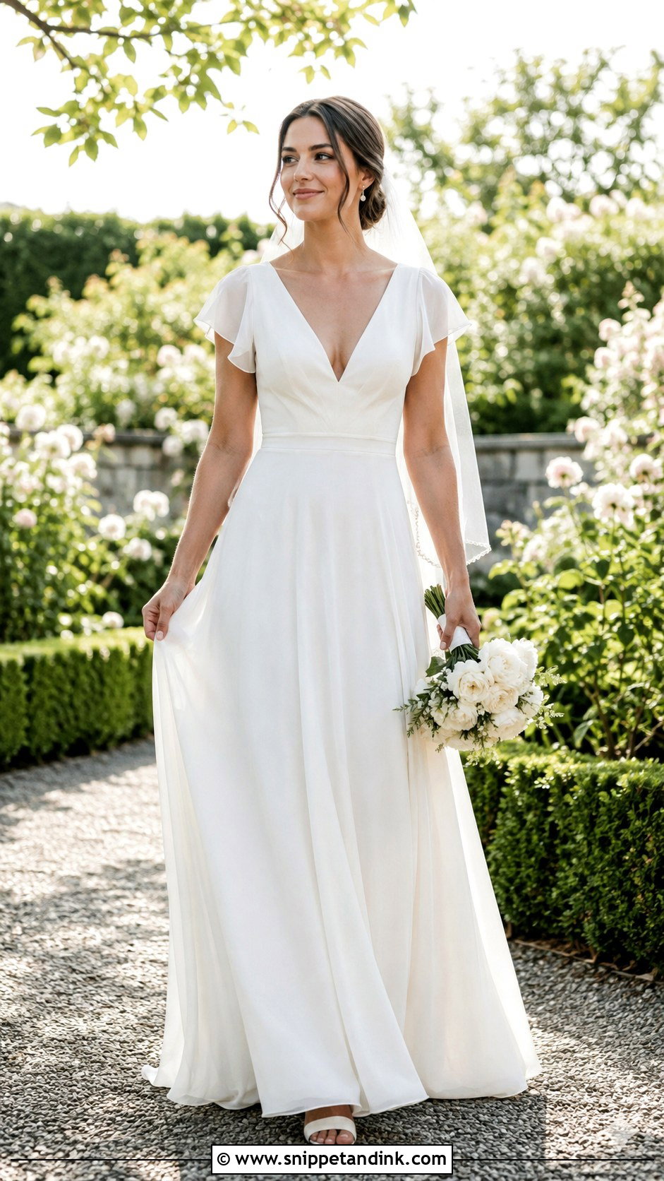 A Line Muslin Wedding Dress - Snippet and Ink - 20 Muslin Wedding Dress Ideas