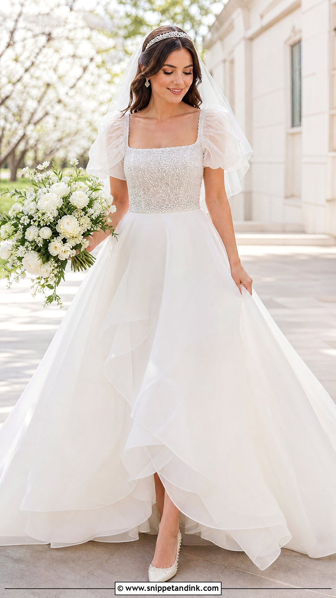 A Line Organza Wedding Dress - Snippet and Ink - 20 Princess Beatrice Wedding Dress Ideas