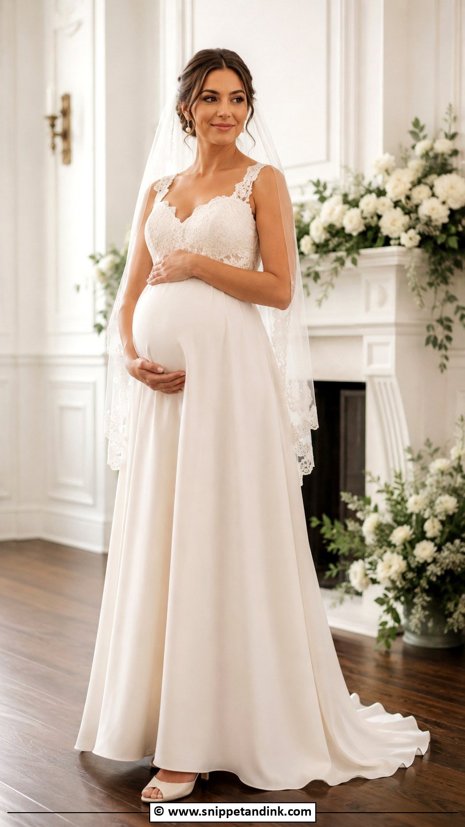 A Line Pregnant Wedding Dress - Snippet and Ink - 30 Pregnant Wedding Dress Ideas