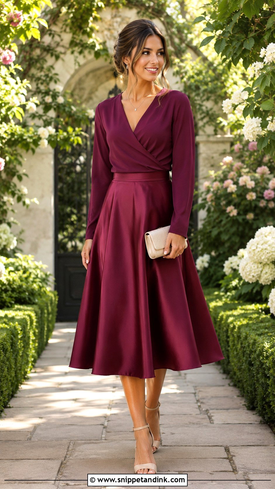 A Line Skirt And Wrap Top For Wedding - Snippet and Ink - 25 Skirt and Top for Wedding Ideas
