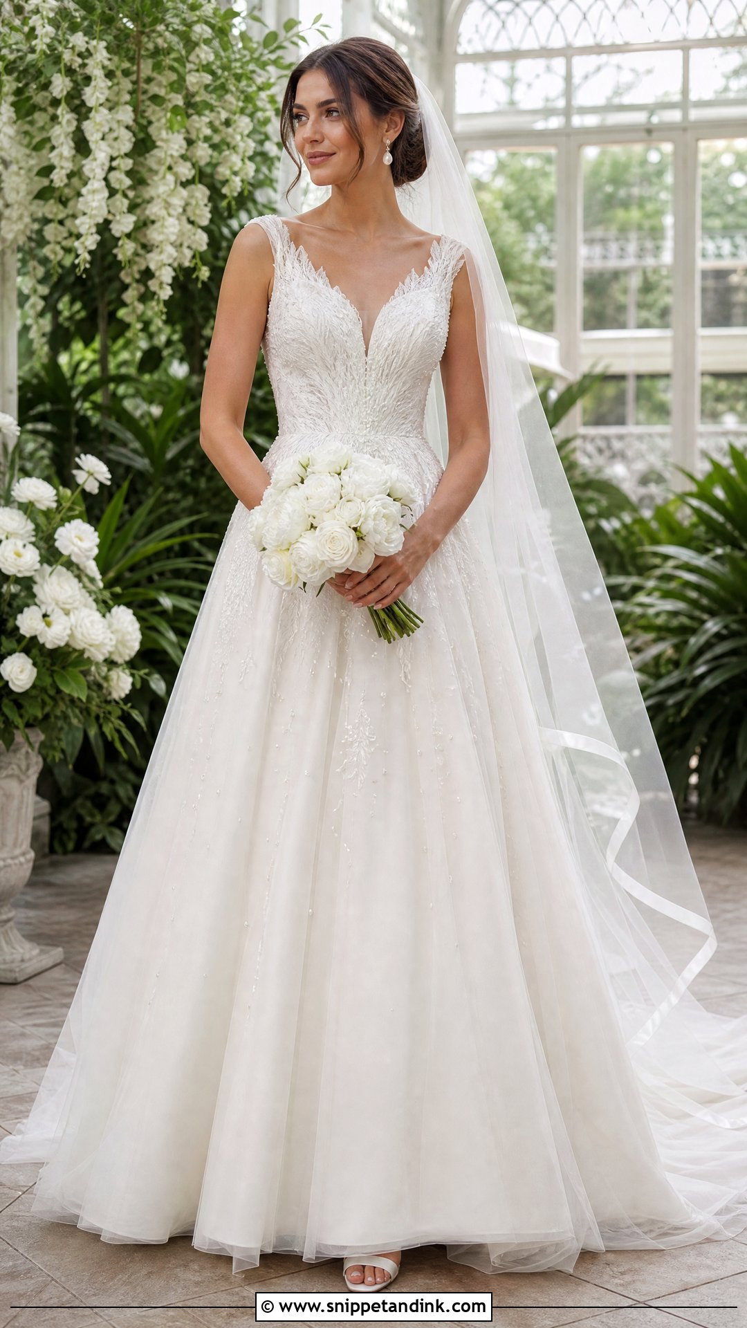 A Line Swan Wedding Dress - Snippet and Ink - 25 Swan Wedding Dress Ideas