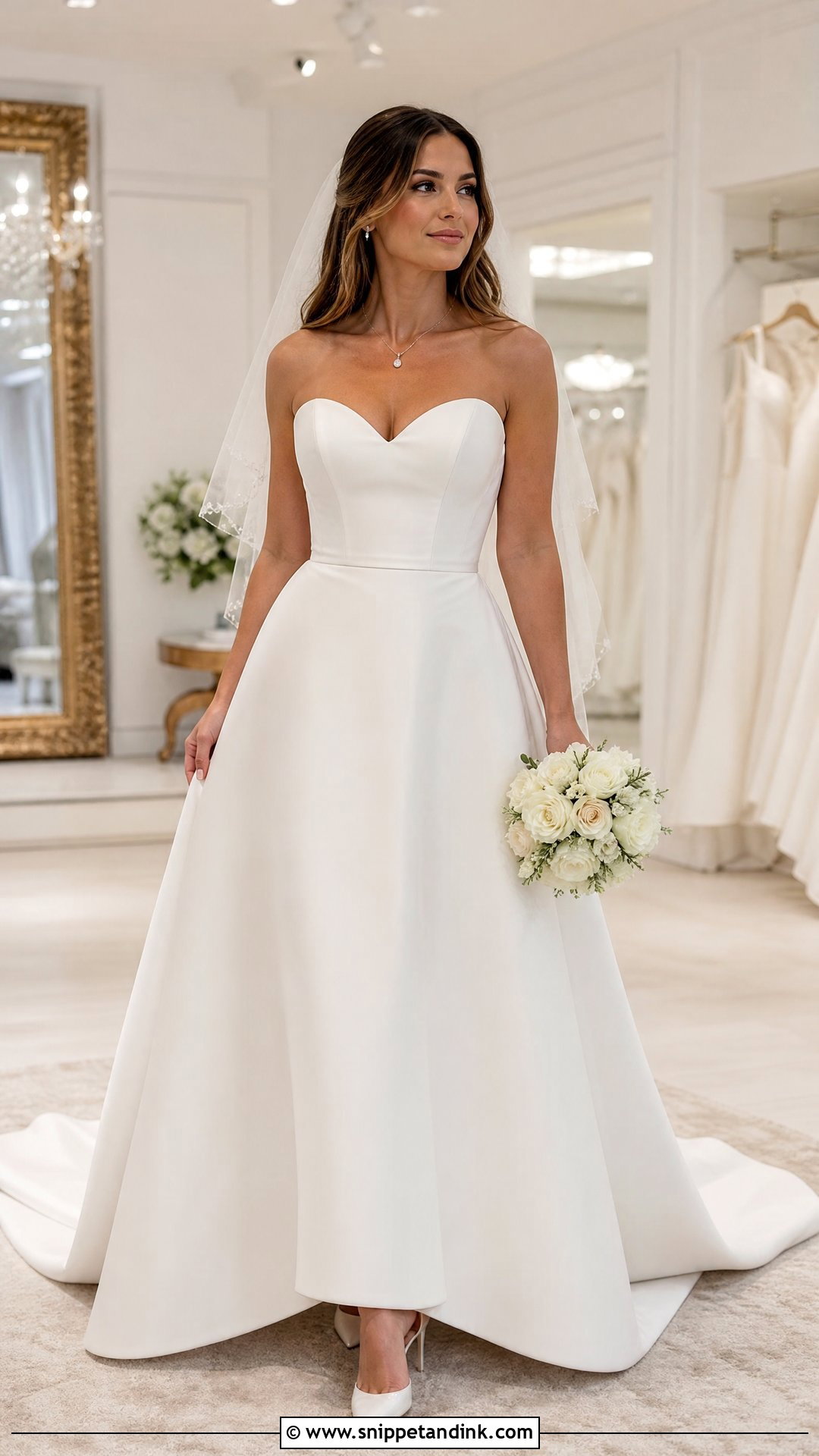 A Line Sweetheart Wedding Dress - Snippet and Ink - 20 Wedding Dresses Pear Shape