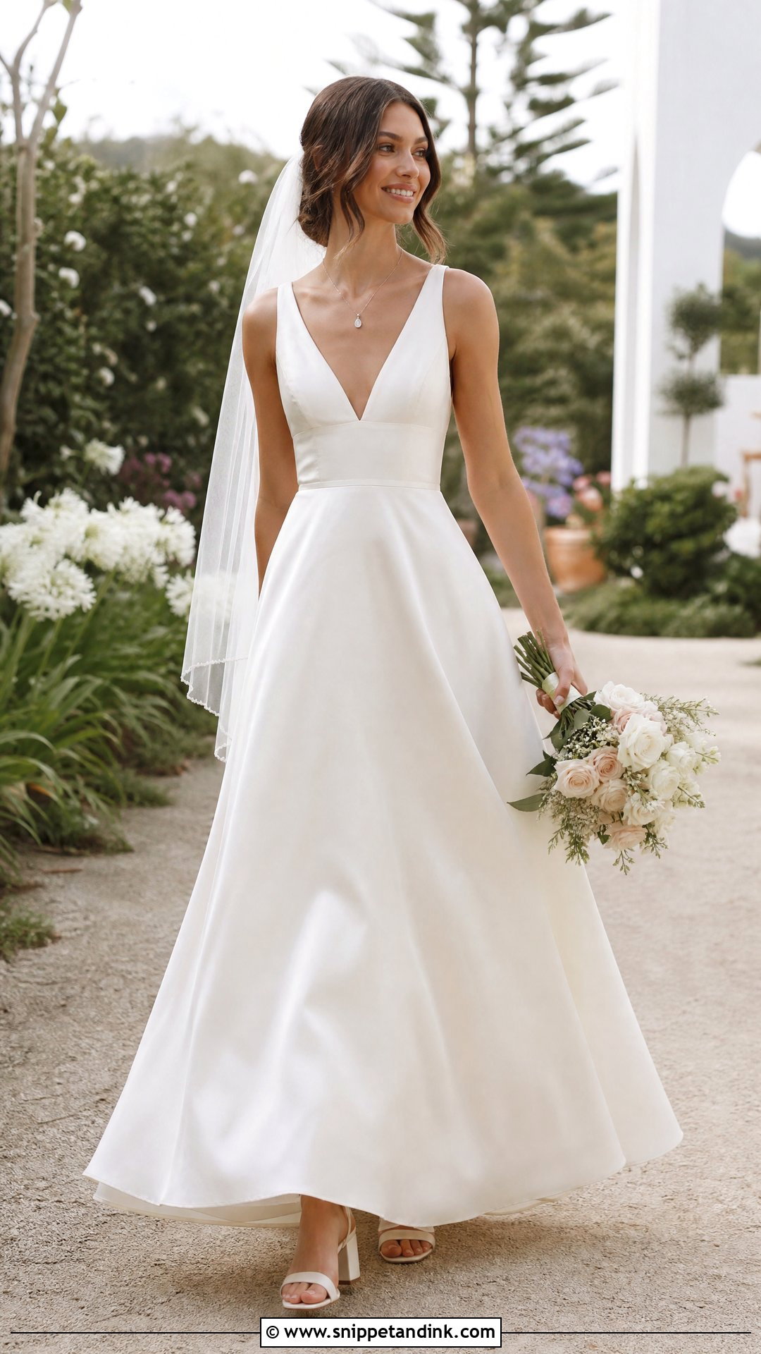 A Line Taffeta Wedding Dress - Snippet and Ink - 25 Taffeta Wedding Dress Ideas
