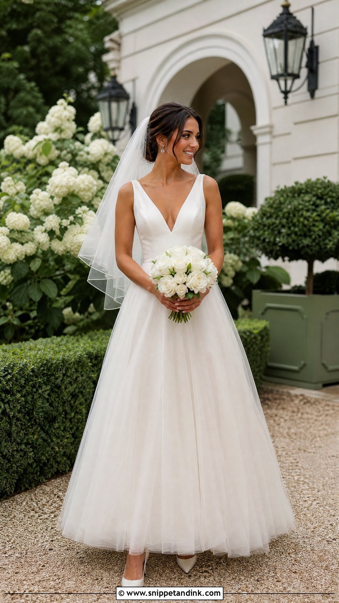 A Line Tulle Wedding Dress - Snippet and Ink - 20 Tool Wedding Dress Ideas