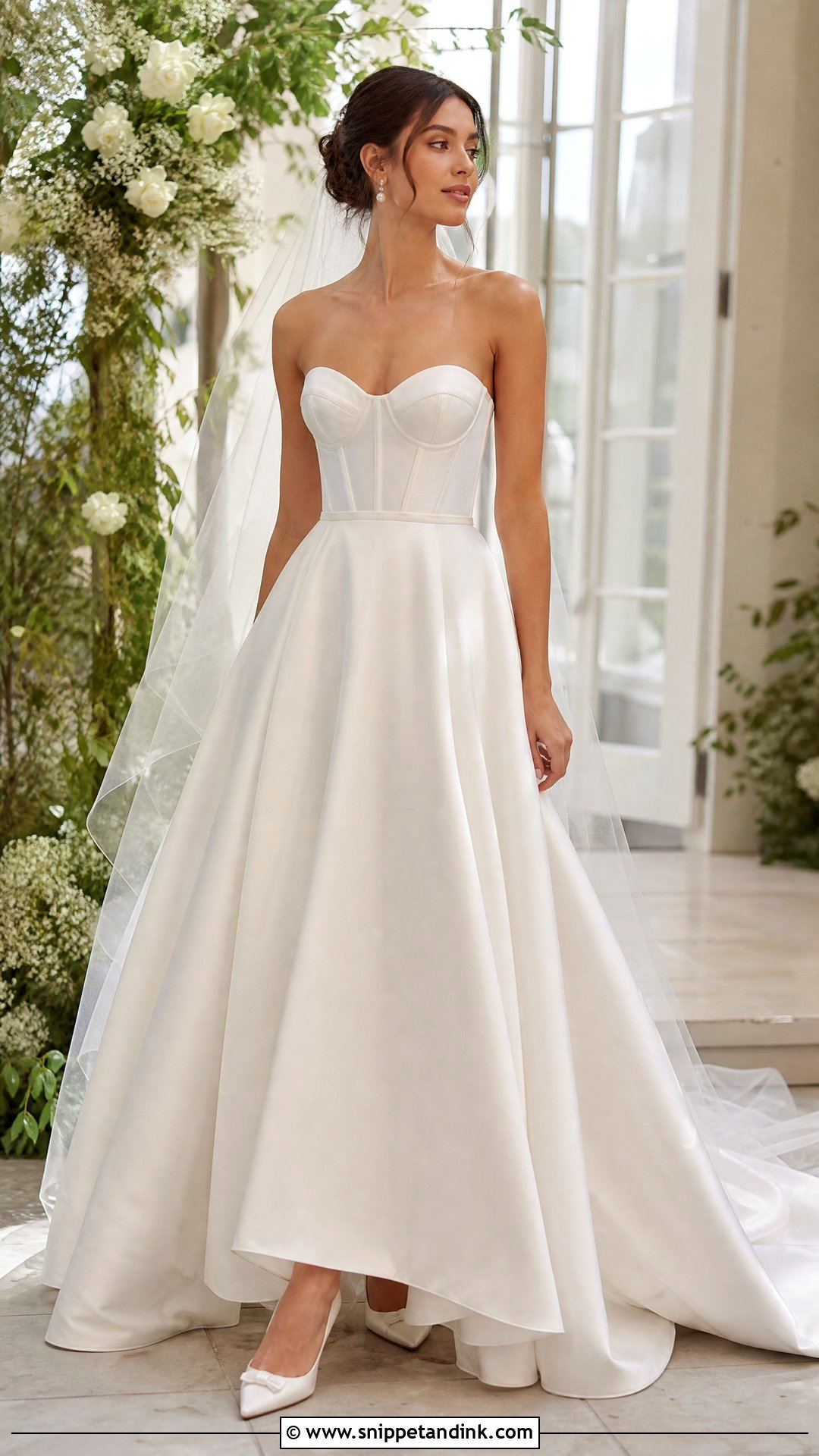 A Line Wedding Dress - Snippet and Ink - 25 Modern Wedding Dresses