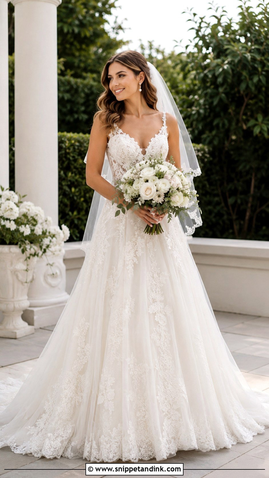 A Line Wedding Dress - Snippet and Ink - 25 Enchanted Wedding Dress Ideas