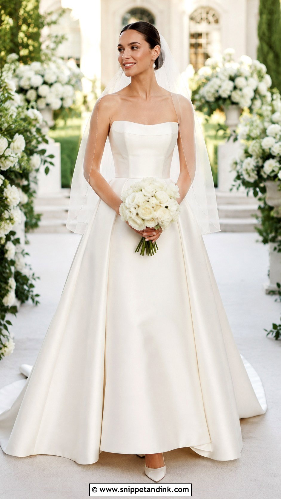 A Line Wedding Dress - Snippet and Ink - 25 Most Beautiful Wedding Dresses