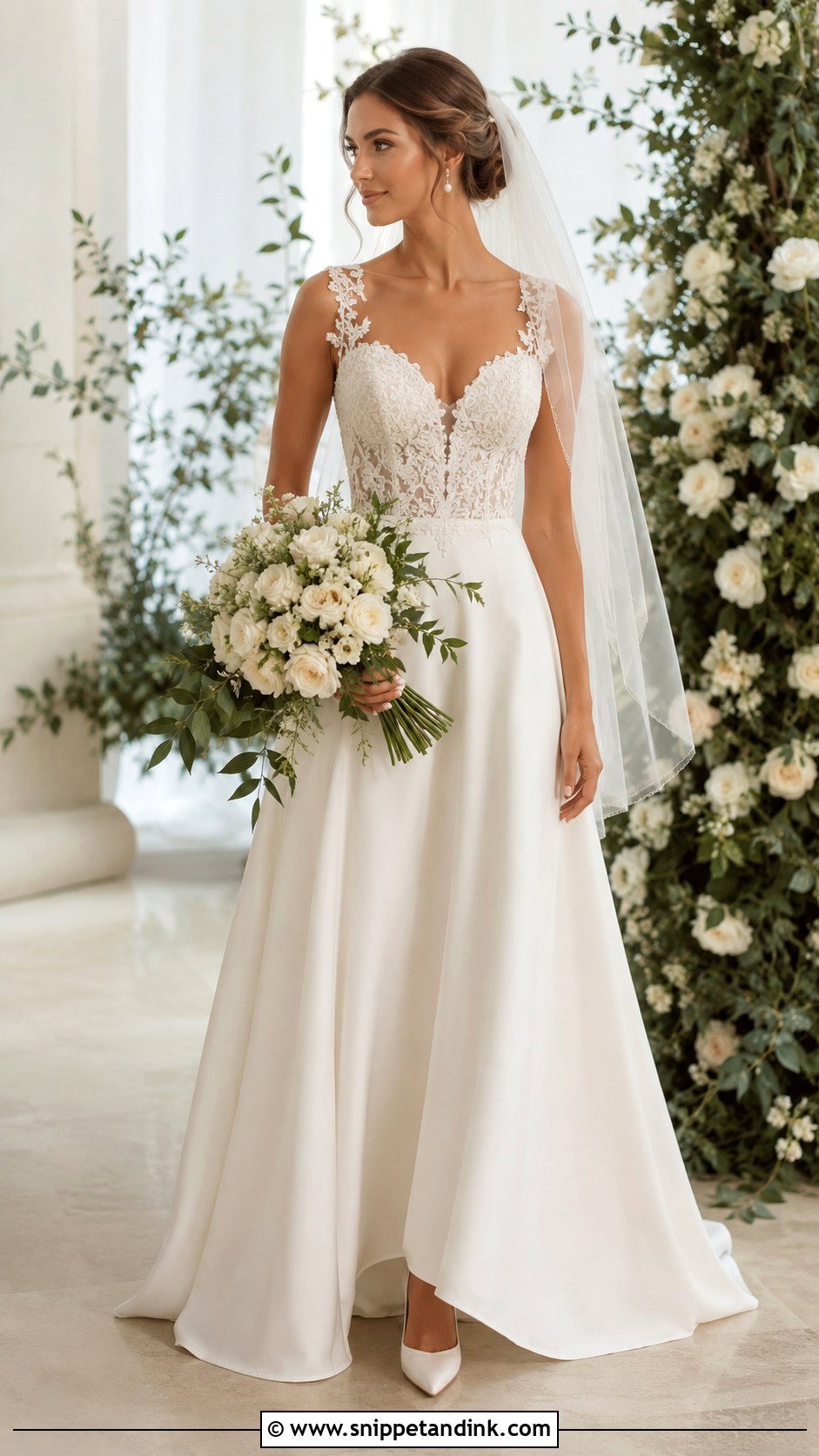 A Line Wedding Dress - Snippet and Ink - 25 Unique Wedding Dress Styles