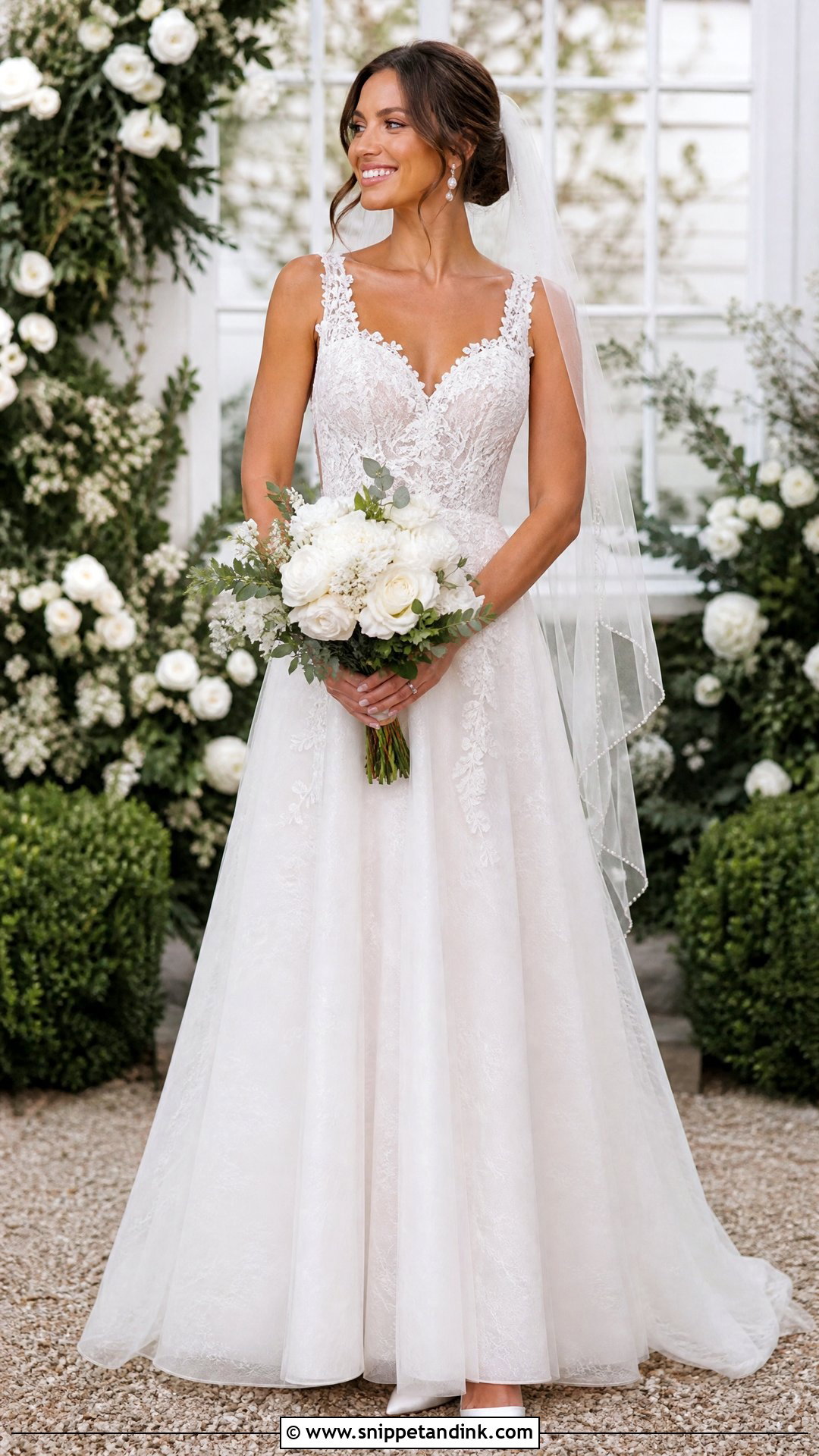 A Line Wedding Dress - Snippet and Ink - 25 Wedding Dress Shapes Ideas