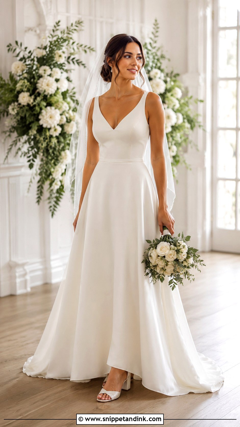 A Line Wedding Dress - Snippet and Ink - 25 Weeding Dressing Woman Bride Ideas