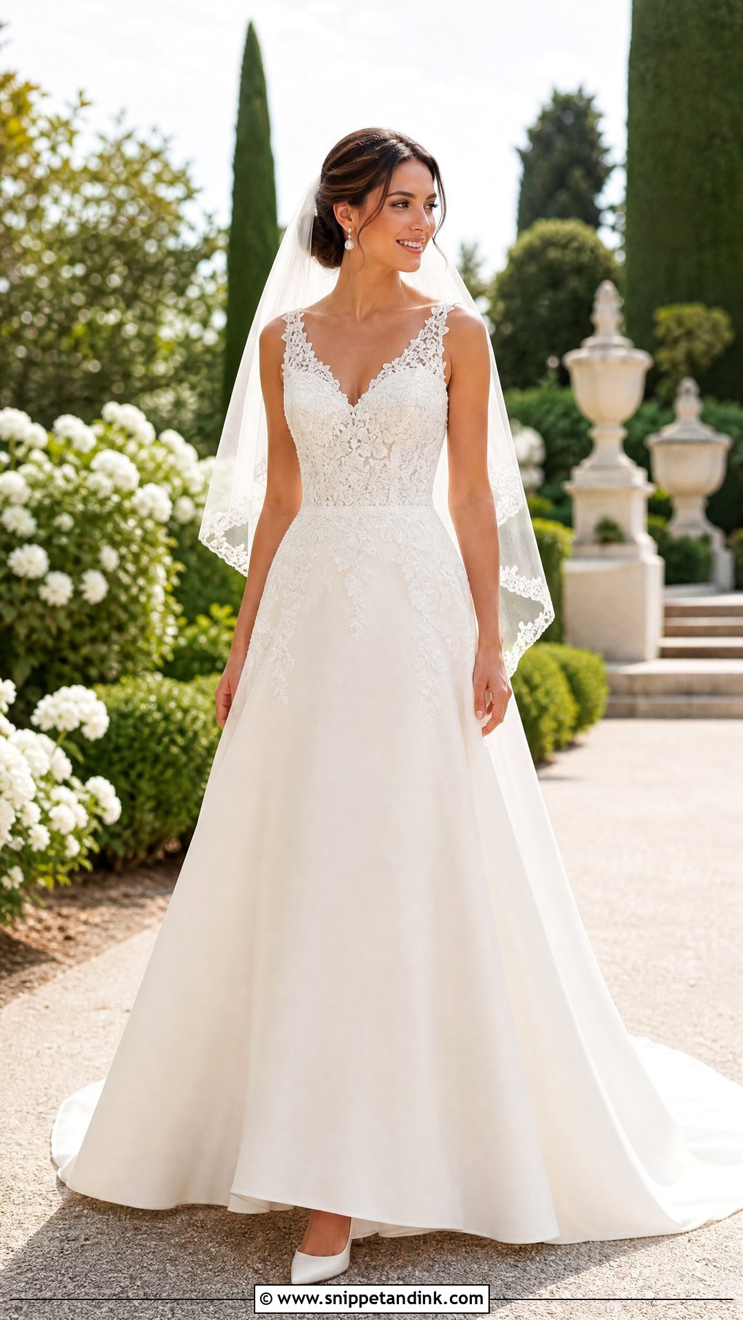 A Line Wedding Dress - Snippet and Ink - 20 Wedding Dresses Shapes
