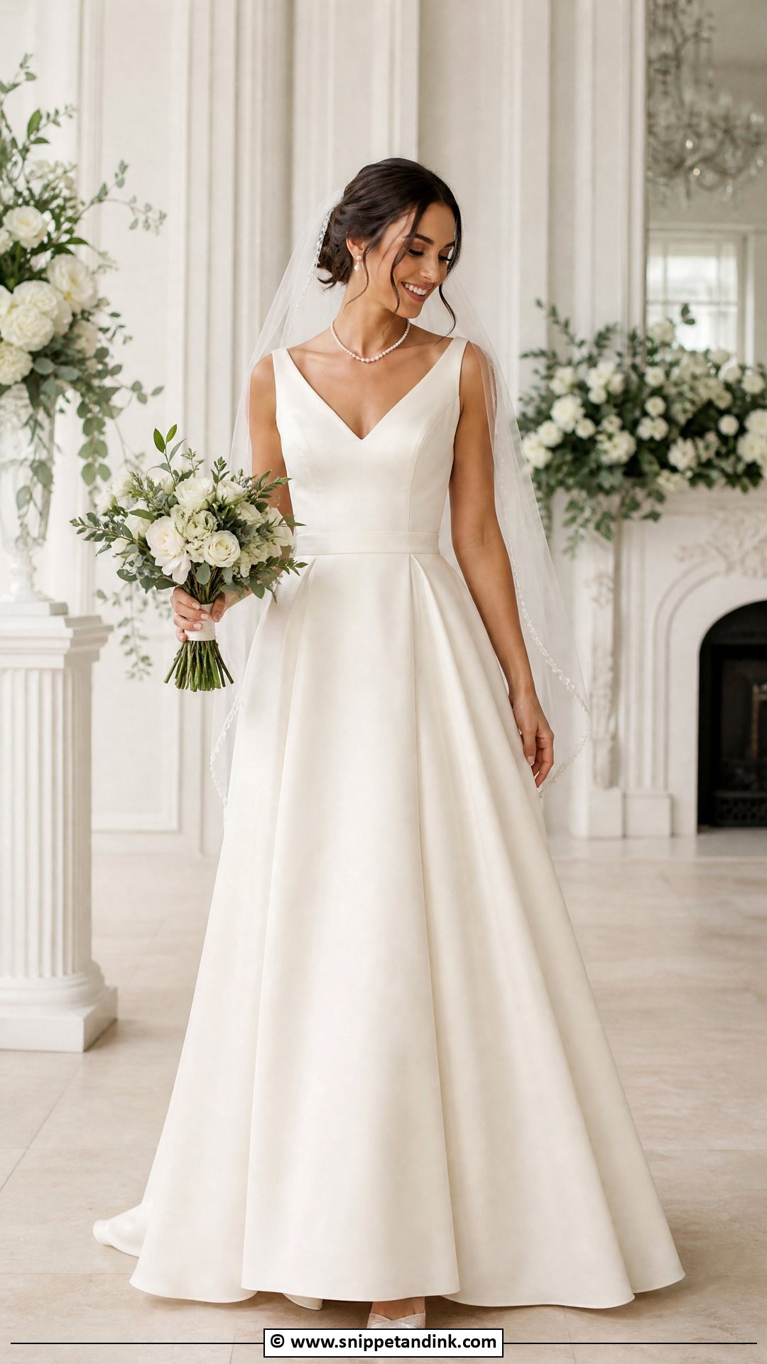 A Line Wedding Dress - Snippet and Ink - 35 Classy Elegant Wedding Dress Ideas