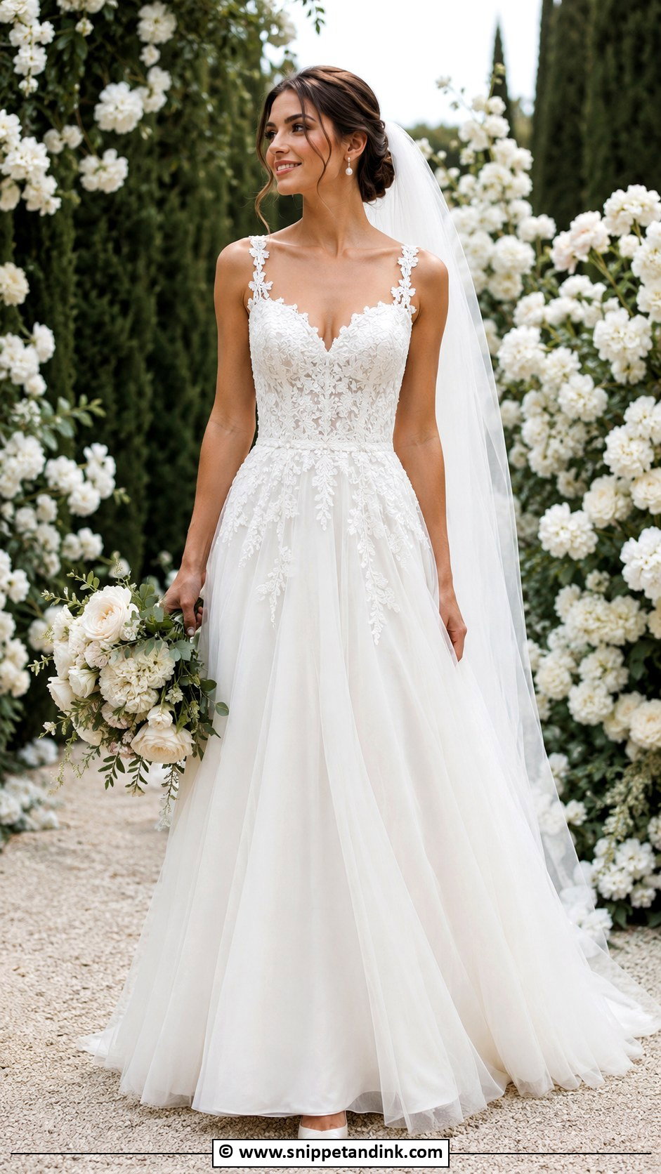 A Line Wedding Dress - Snippet and Ink - 35 Wedding Dress Styles