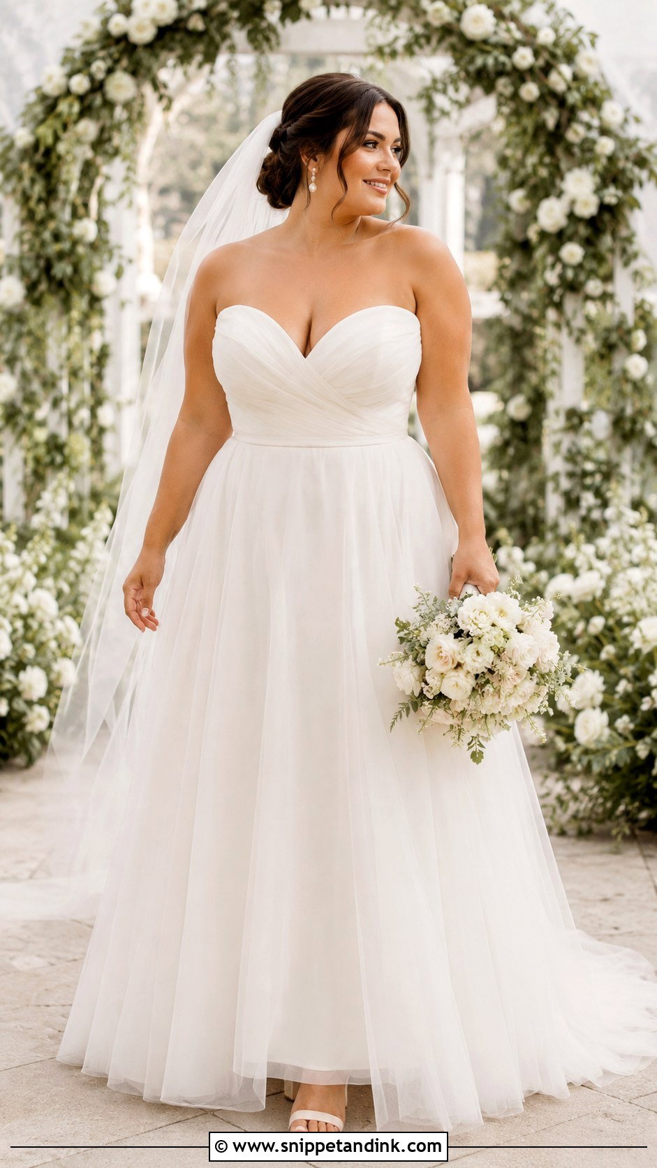 A Line Wedding Dress For Curvy Brides - Snippet and Ink - 30 Wedding Dresses for Curvy Brides