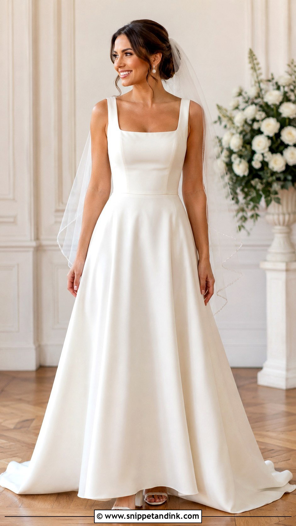 A Line Wedding Dress For Mid Size Bride - Snippet and Ink - 25 Mid Size Bride Ideas