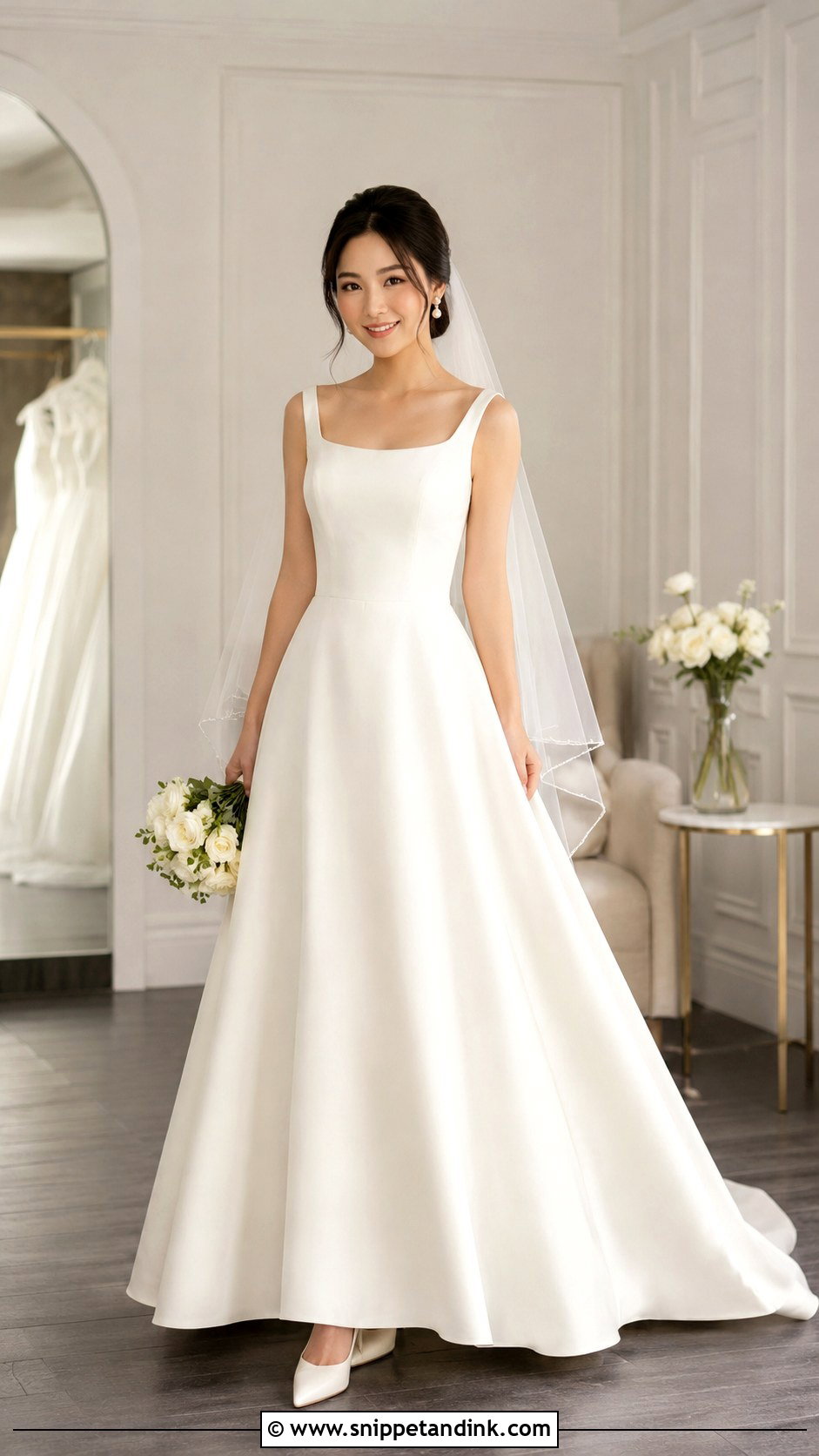 A Line Wedding Dress For Short Brides - Snippet and Ink - 30 Wedding Dresses for Short Brides