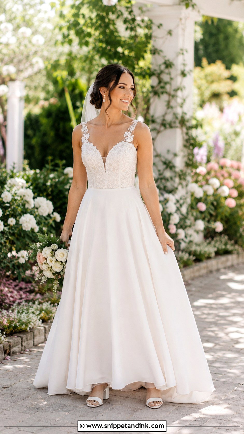 A Line Wedding Dress With Straps - Snippet and Ink - 25 Wedding Dress with Straps Ideas