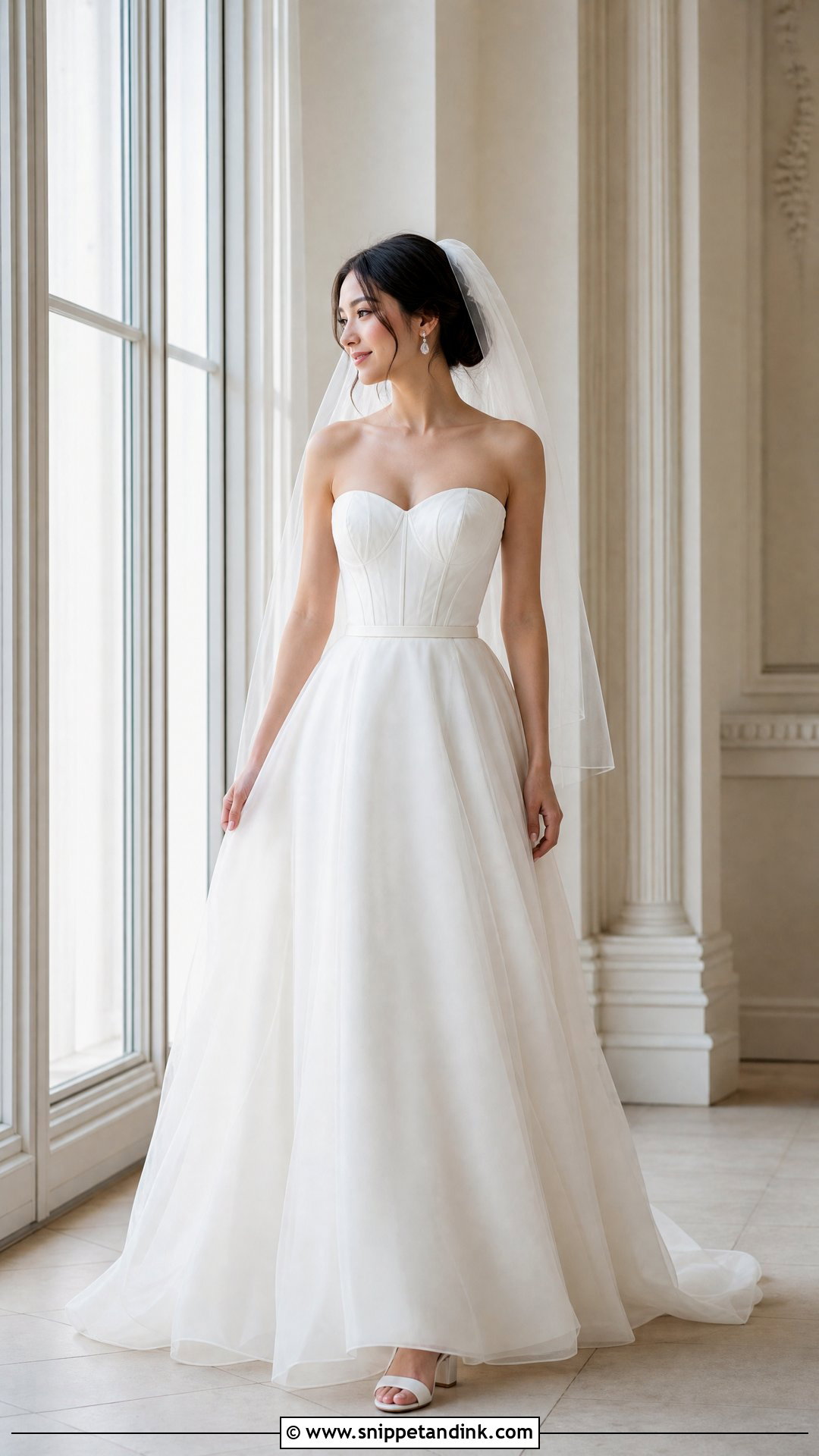 A Line Wedding Dress with Boning - Snippet and Ink - 20 Wedding Dress with Boning Ideas