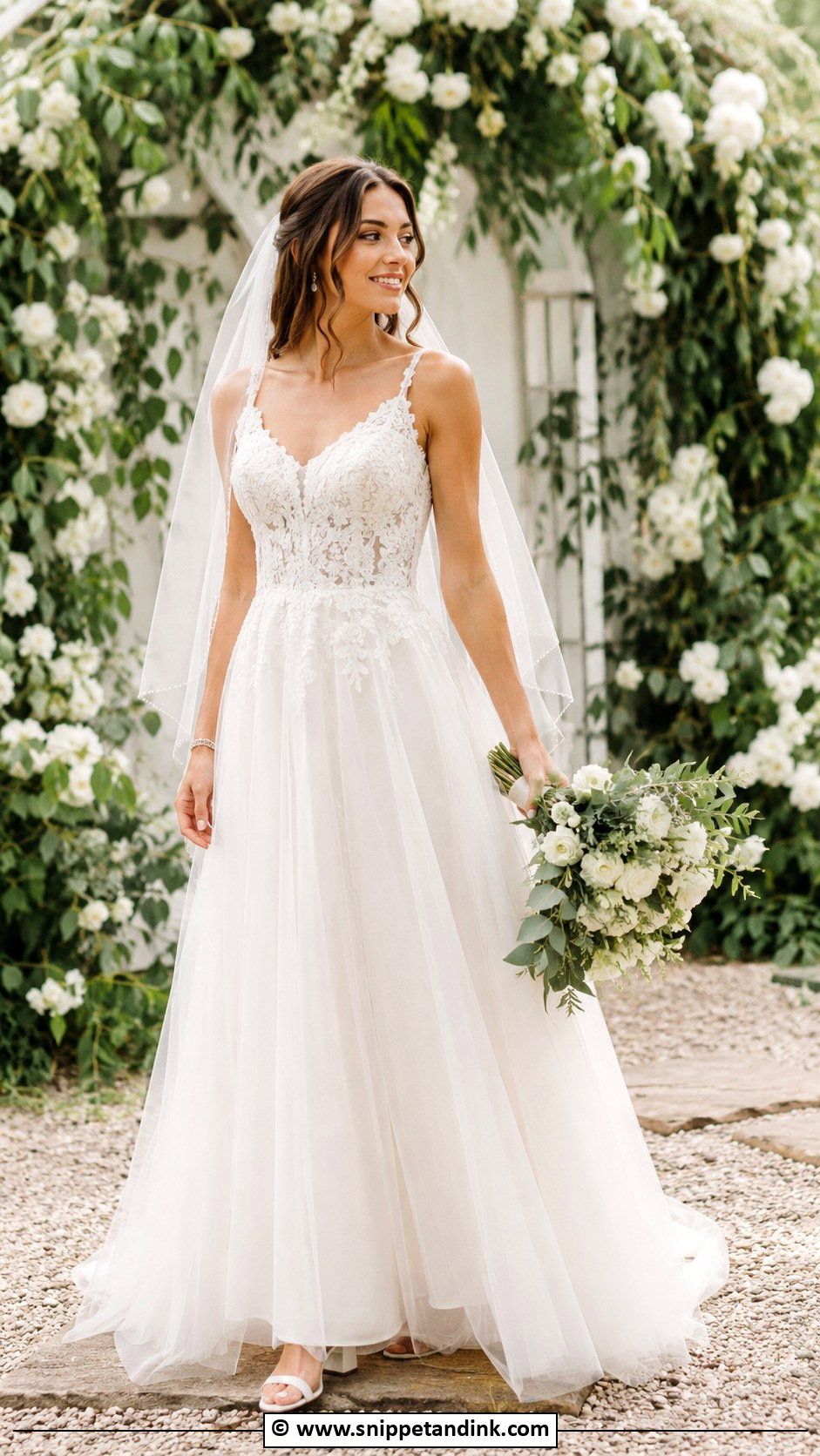 A Line Wedding Gown - Snippet and Ink - 35 Wedding Gowns