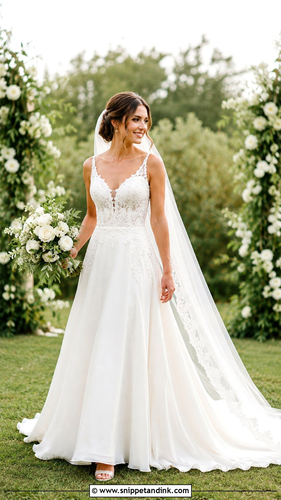 A Line Wedding Gown - Snippet and Ink - 25 Wedding Gown Inspiration Ideas