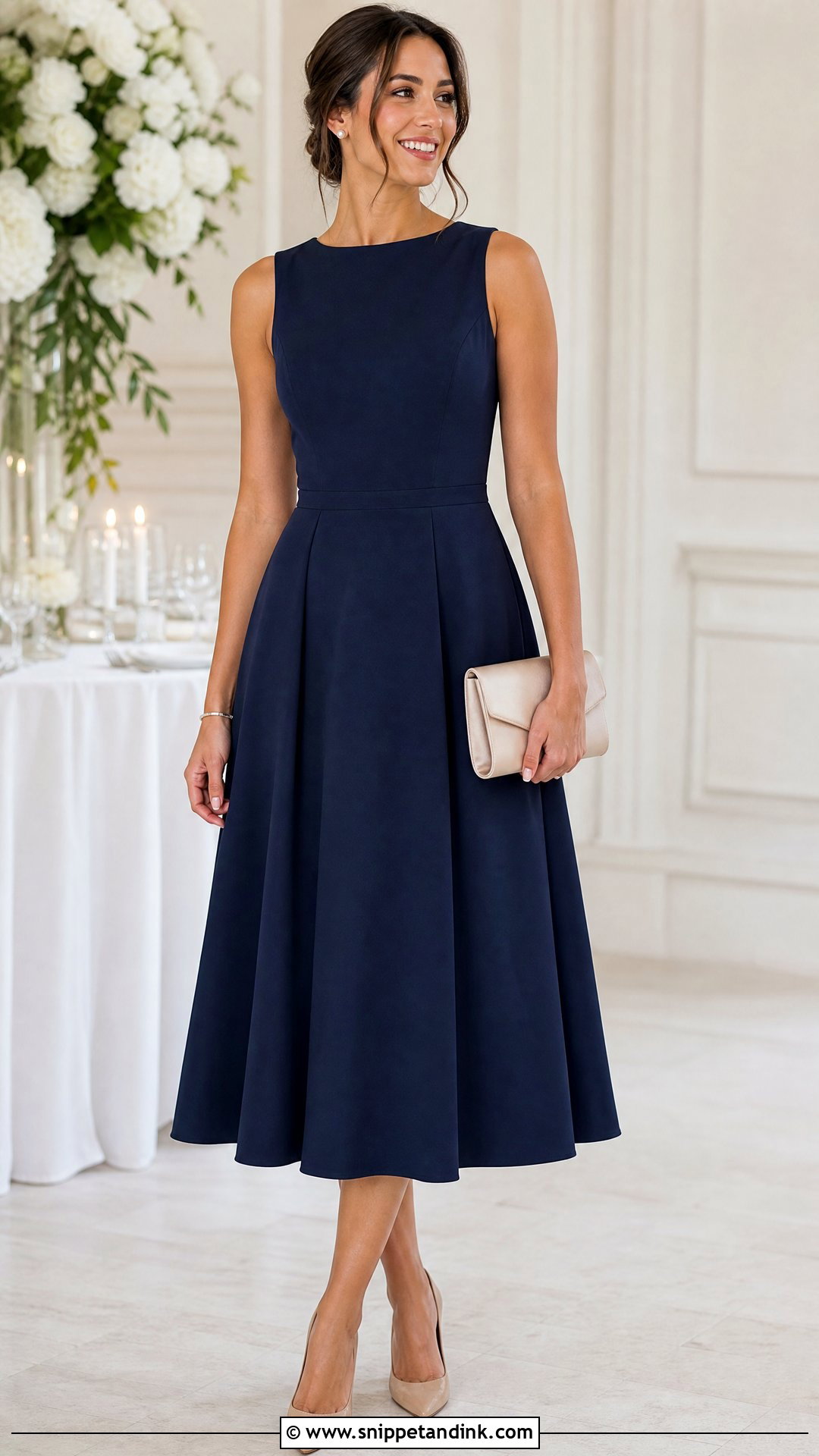 A Line Wedding Guest Dress - Snippet and Ink - 25 Simple Dresses for Wedding