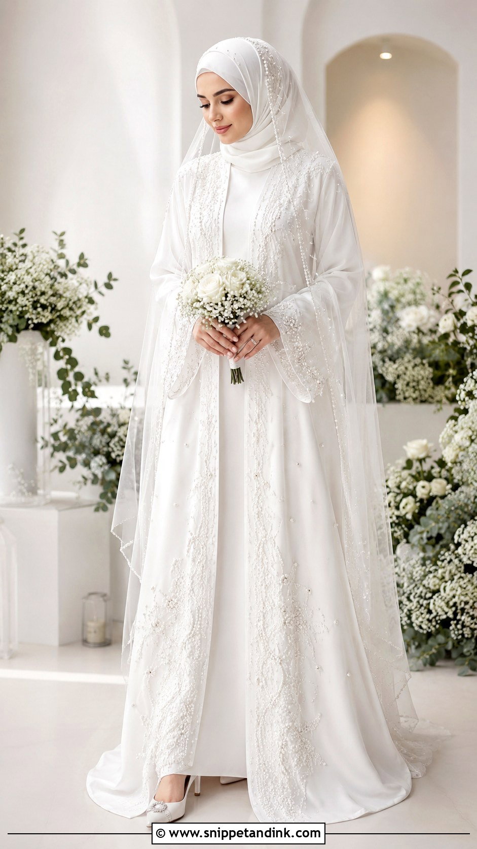Abaya Islamic Wedding Dress - Snippet and Ink - 25 Islamic Wedding Dresses