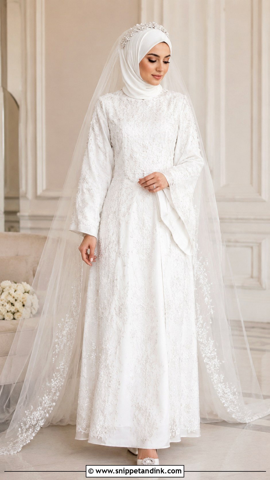Abaya Nikkah Dress - Snippet and Ink - 30 Nikkah Dress for Bride Ideas