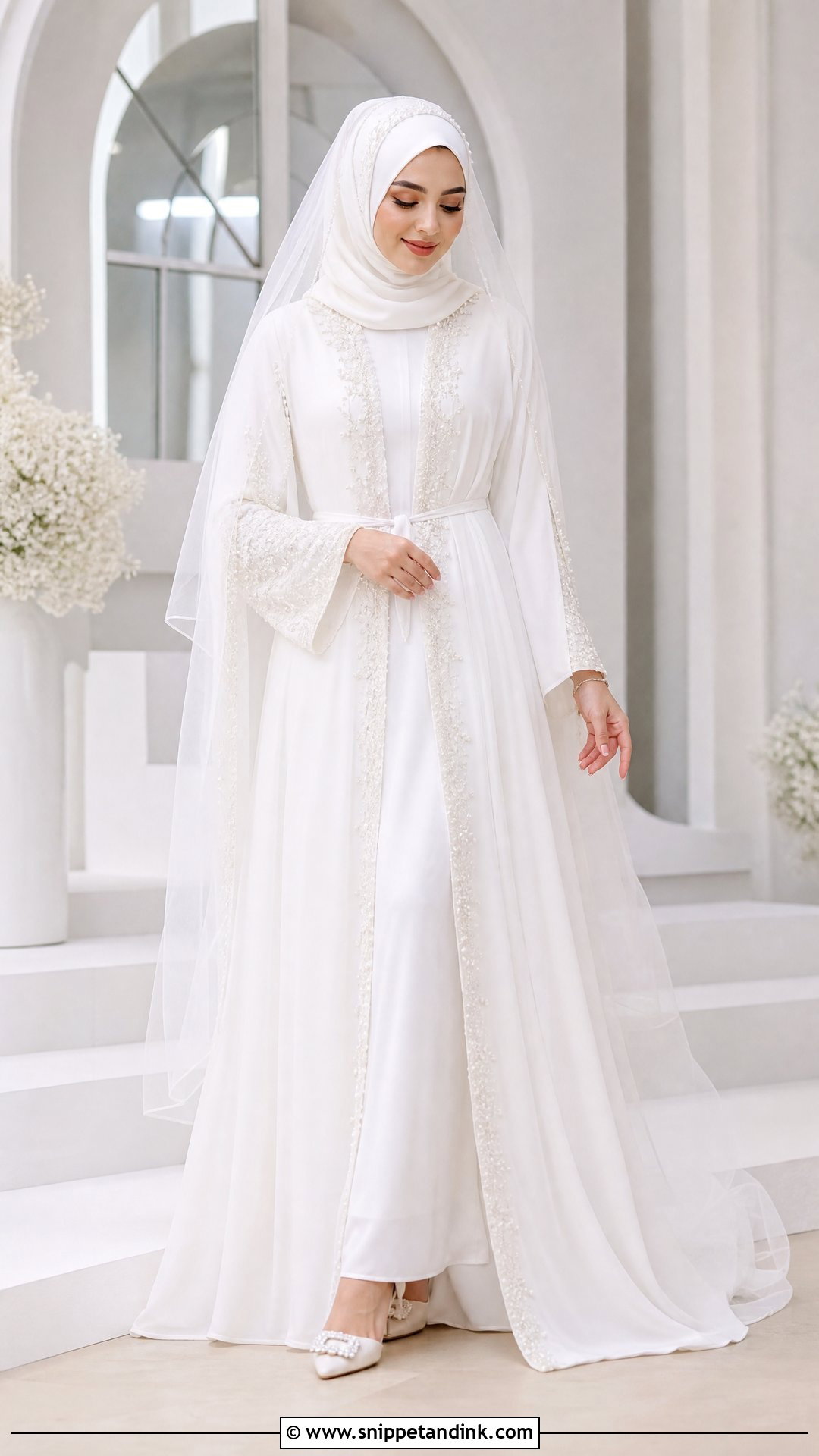 Abaya Wedding Gown Hijab - Snippet and Ink - 25 Wedding Gown Hijab Ideas