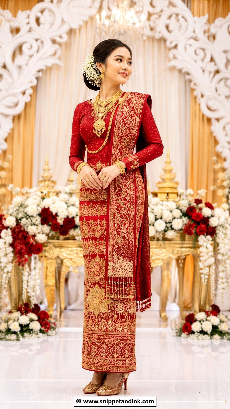 Acheik Myanmar Wedding Dress - Snippet and Ink - 25 Myanmar Wedding Dress Ideas