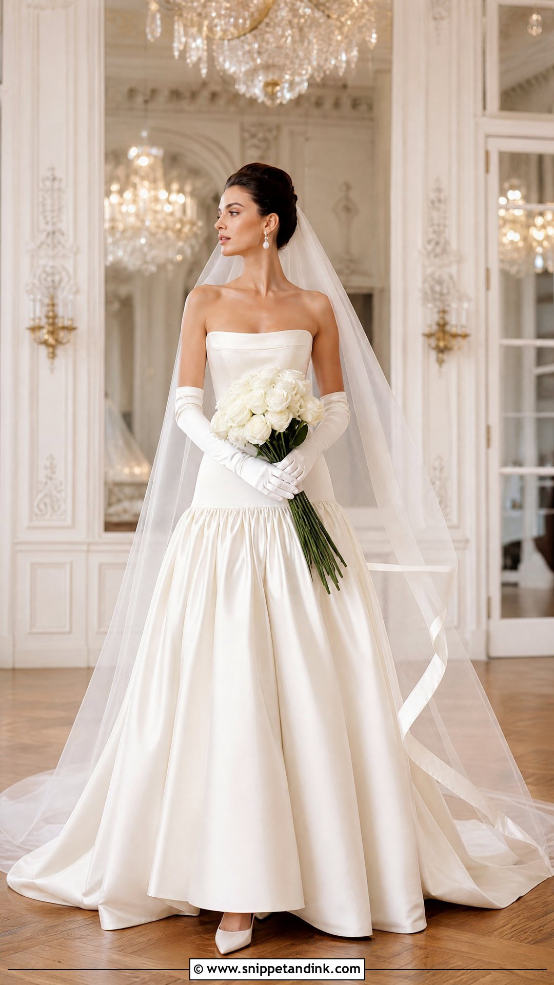 Adair Satin Drop Waist Ball Gown - Snippet and Ink - 20 Sottero and Midgley Wedding Dresses