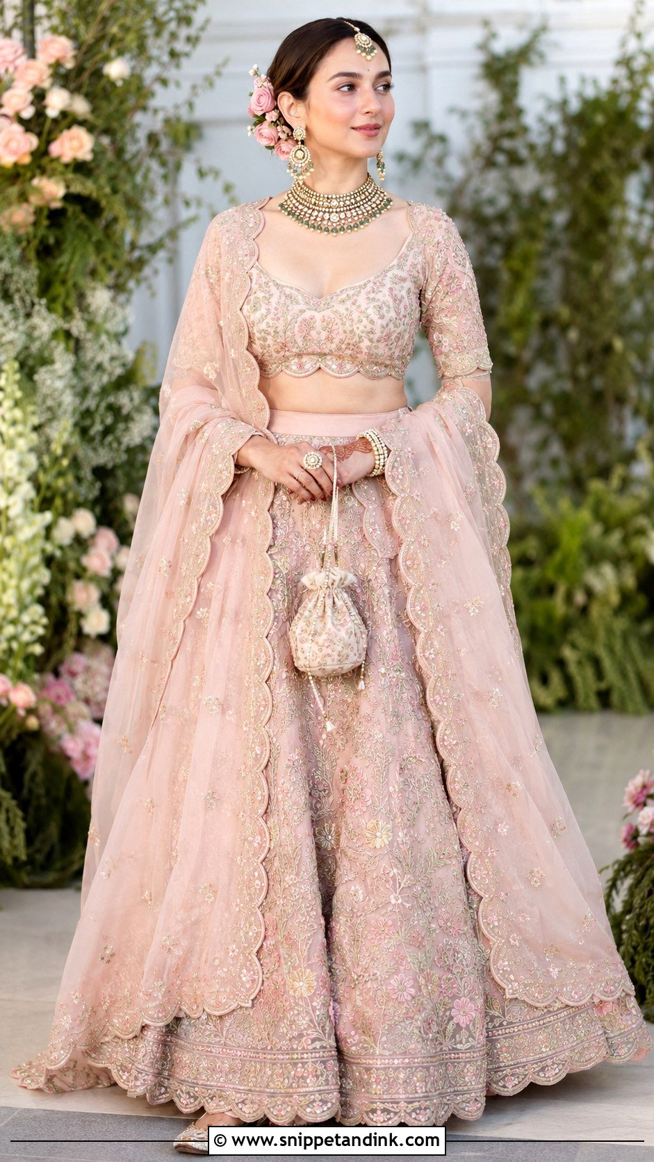 Aditi Rao Hydari Pink Bridal Lehenga - Snippet and Ink - 20 Aditi Rao Hydari Wedding Outfit Ideas
