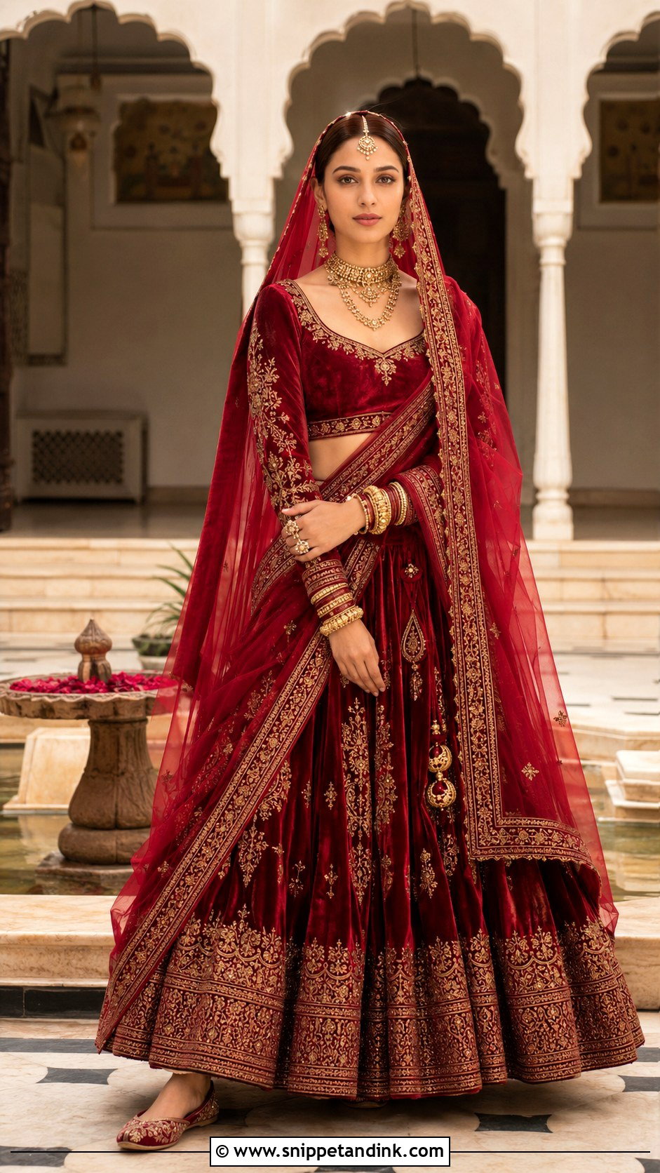 Aditi Rao Hydari Red Bridal Lehenga - Snippet and Ink - 20 Aditi Rao Hydari Wedding Outfit Ideas