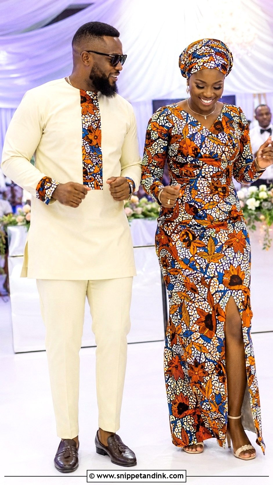 African Couple Wedding Reception Outfit - Snippet and Ink - 25 Matching African Couple Outfits Wedding