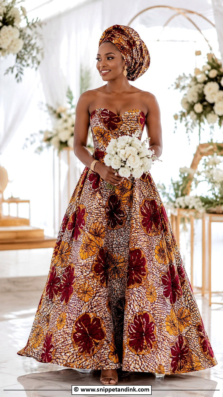 African Print Wedding Dress - Snippet and Ink - 30 African Wedding Dress Ideas
