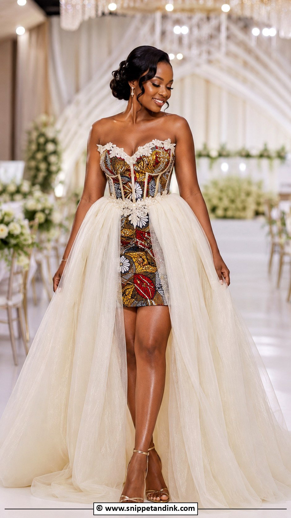 African Wedding Dress With Detachable Skirt - Snippet and Ink - 30 African Wedding Dress Ideas