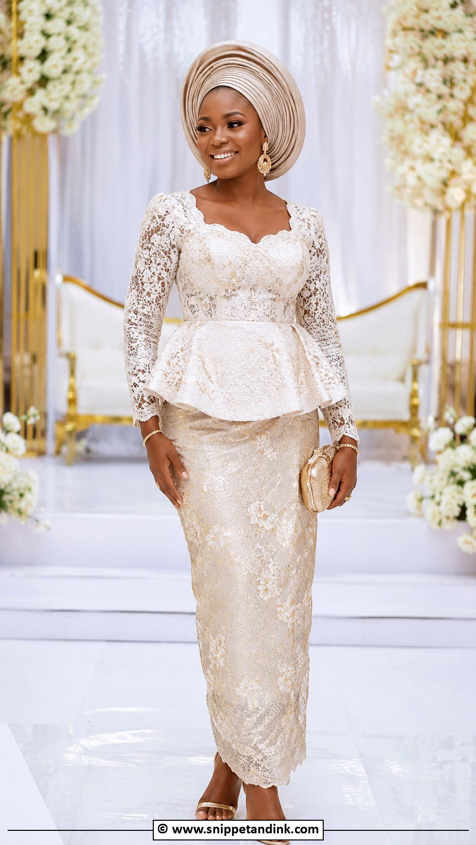 African Wedding Dress With Peplum - Snippet and Ink - 30 African Wedding Dress Ideas