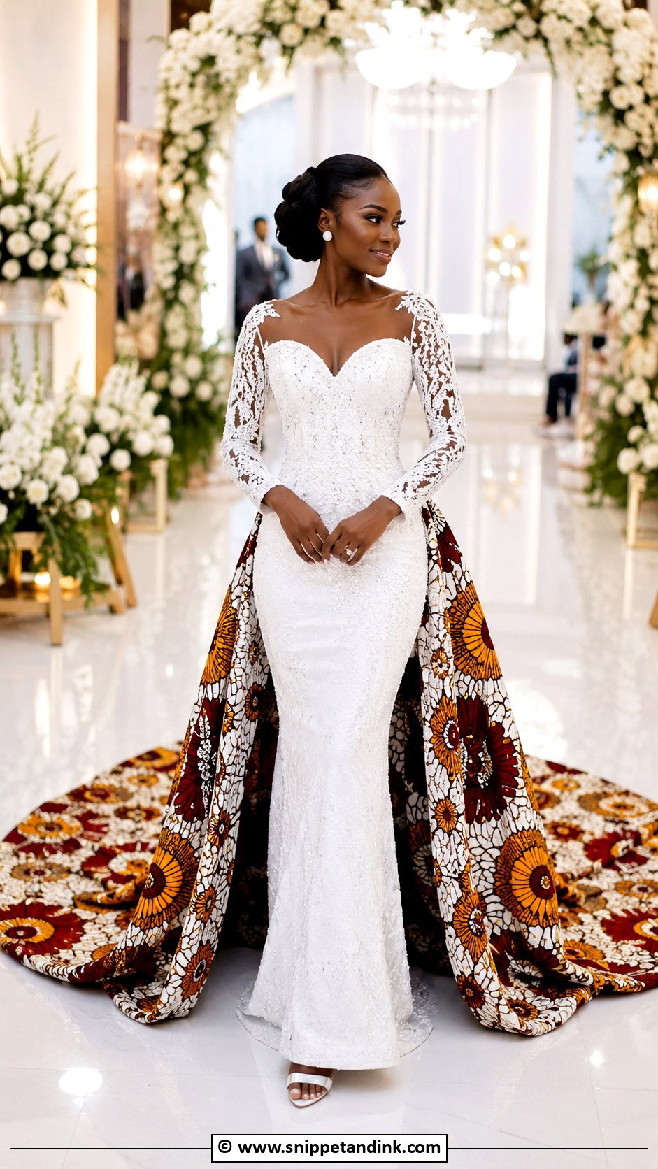 African Wedding Dress With Train - Snippet and Ink - 30 African Wedding Dress Ideas