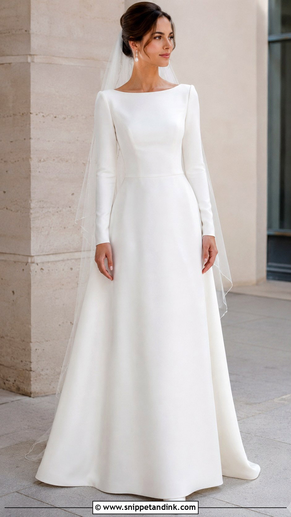 Aire Barcelona Bateau Neck Wedding Dress - Snippet and Ink - 20 Aire Barcelona Wedding Dress Ideas