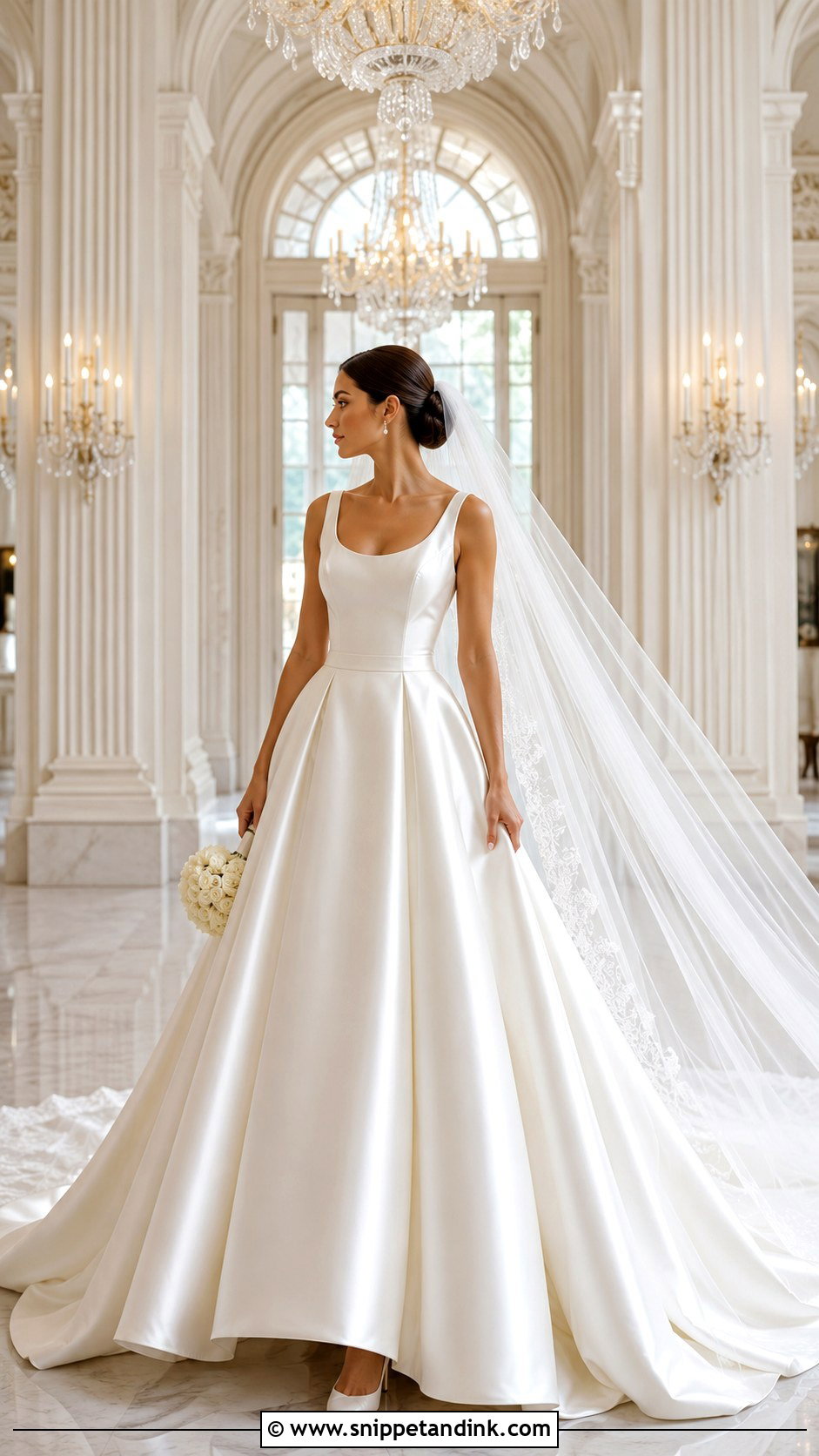 Aire Barcelona Satin Ballgown Wedding Dress - Snippet and Ink - 20 Aire Barcelona Wedding Dress Ideas