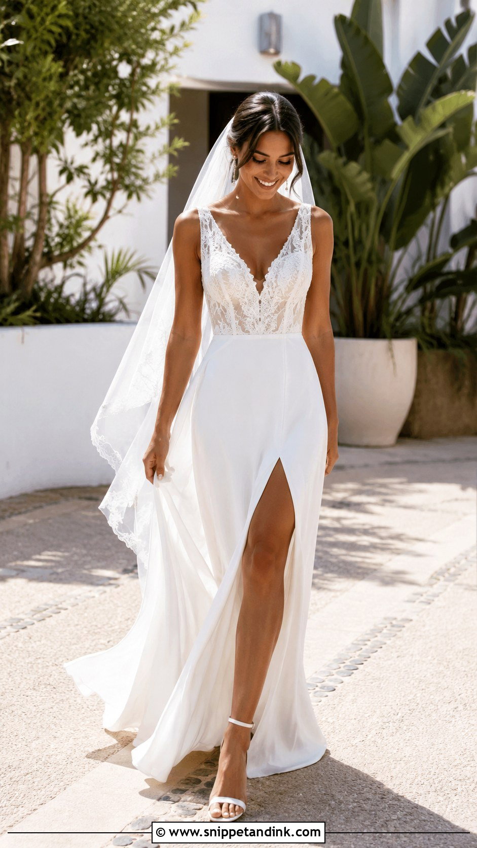 Aire Barcelona Wedding Dress With Side Slit - Snippet and Ink - 20 Aire Barcelona Wedding Dress Ideas