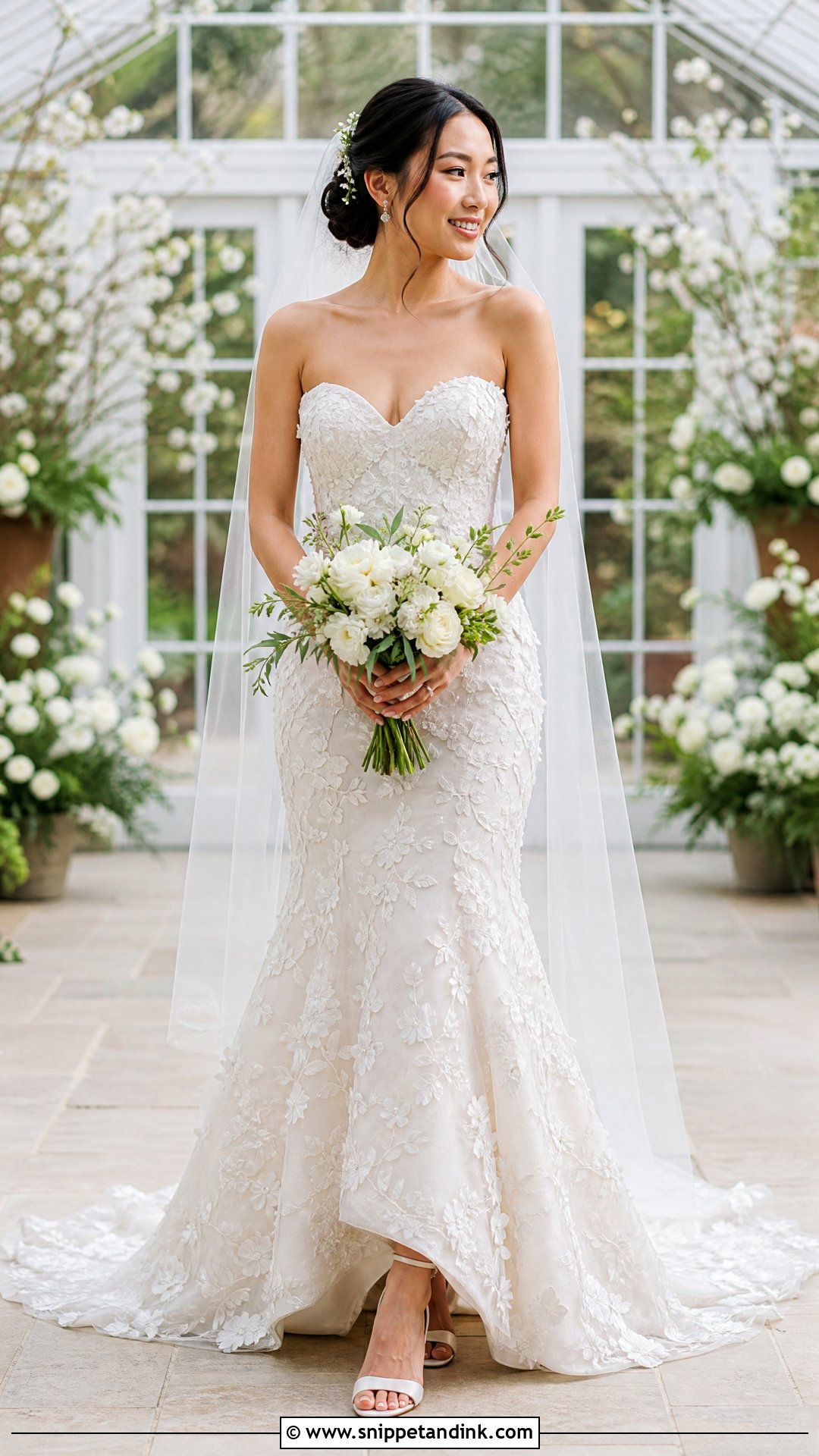 Akari Floral Fit And Flare Wedding Dress - Snippet and Ink - 20 Sottero and Midgley Wedding Dresses