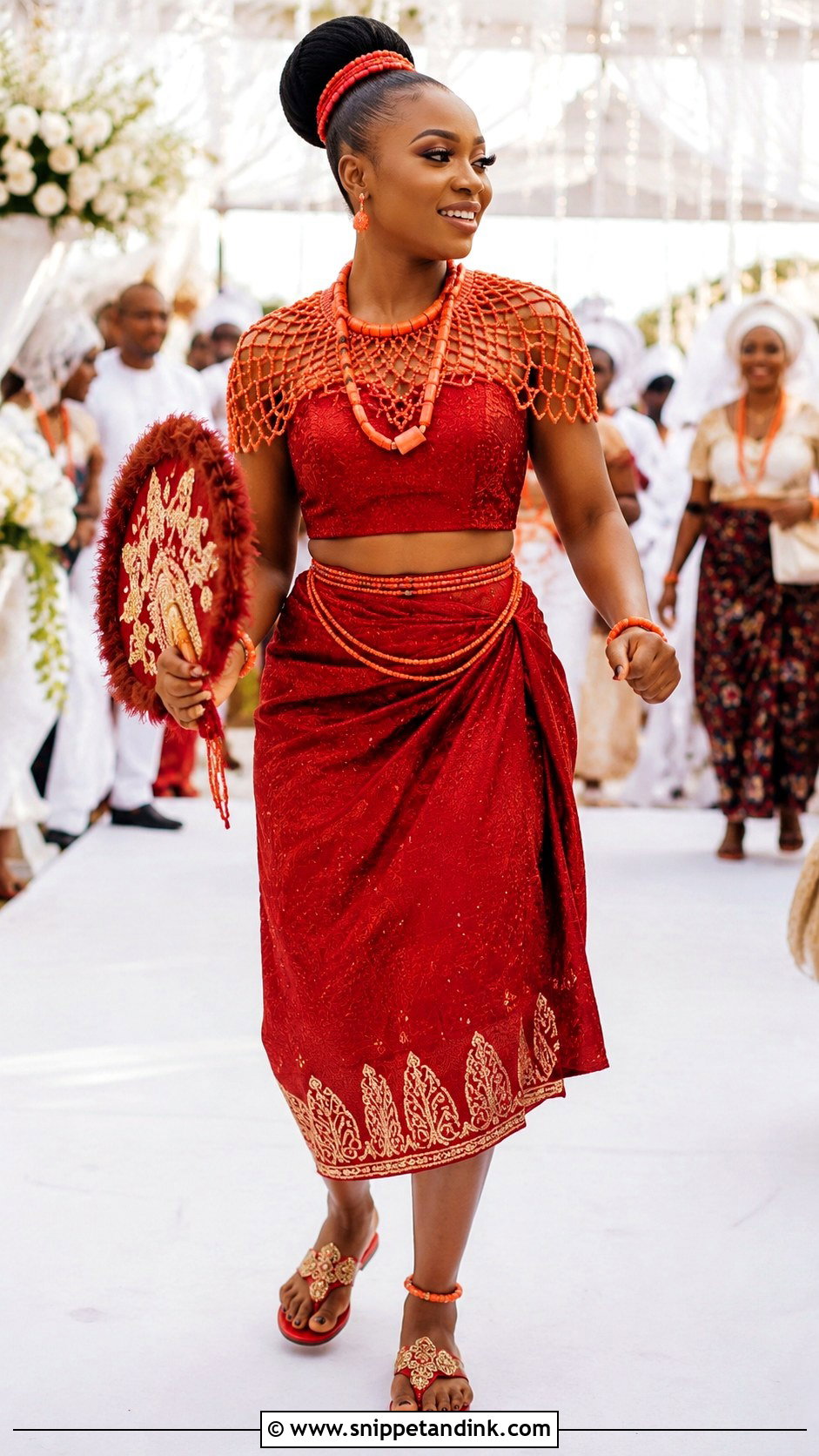Akwa Ibom Bride Maiden Attire - Snippet and Ink - 25 Akwa Ibom Traditional Wedding Attire Ideas