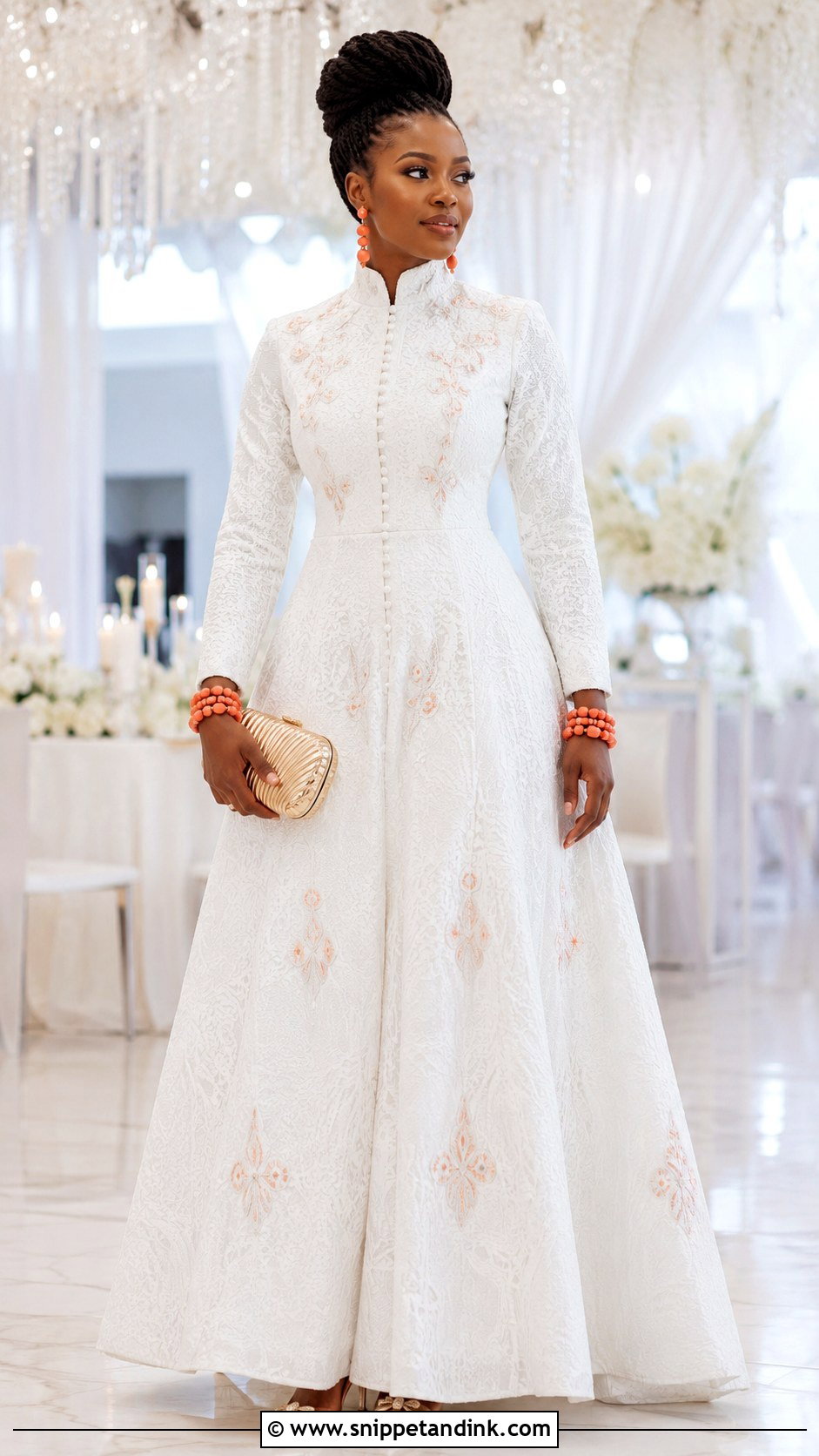 Akwa Ocha High Neck Bridal Gown - Snippet and Ink - 20 Akwa Ocha Bride Styles
