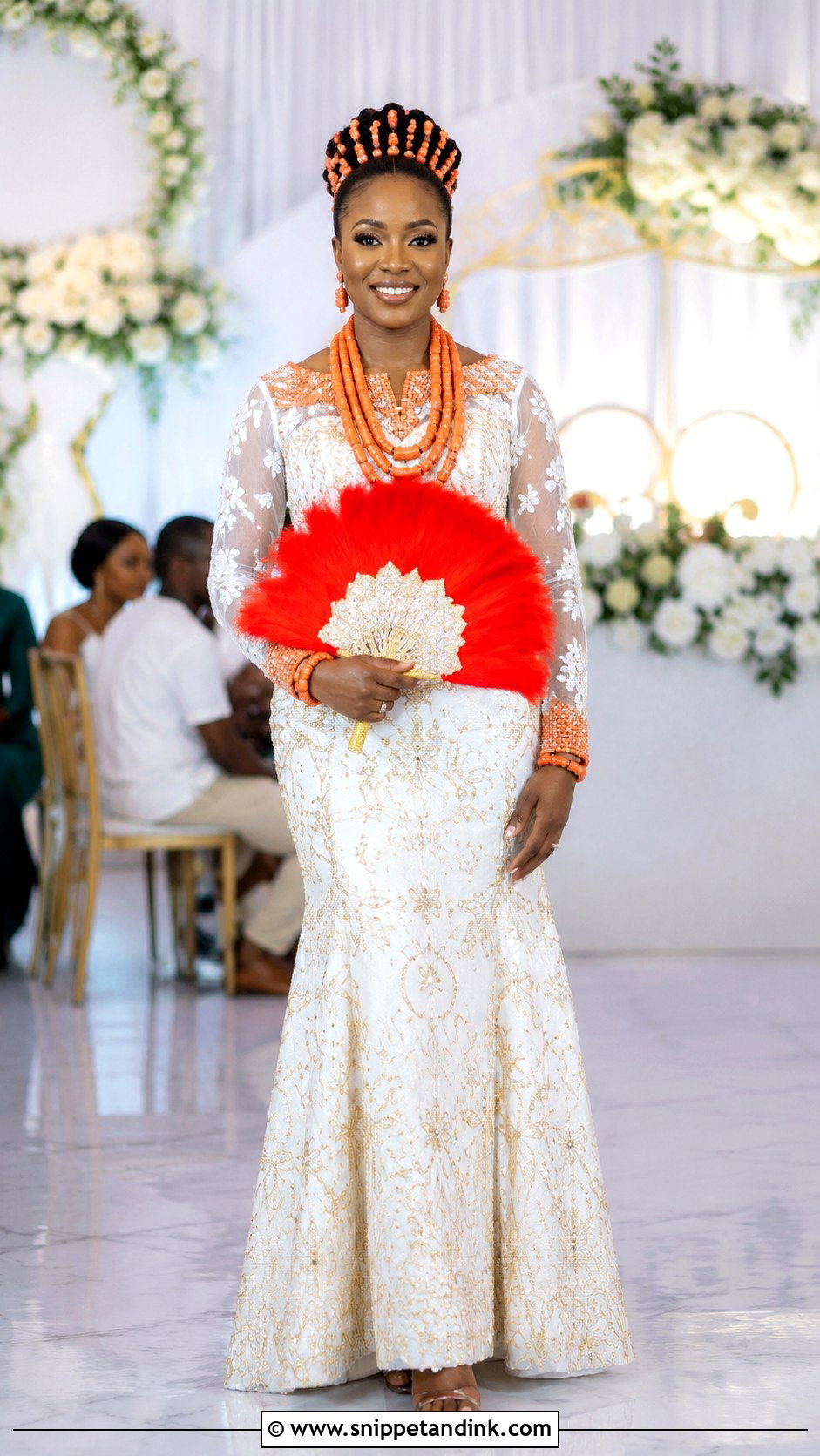 Akwa Ocha Long Sleeve Bridal Gown - Snippet and Ink - 20 Akwa Ocha Bride Styles