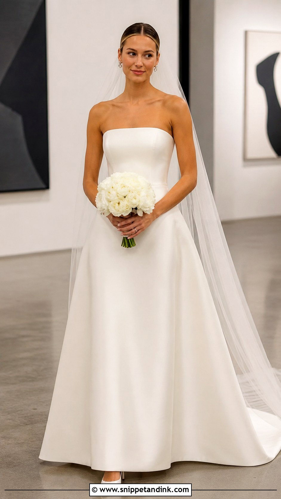 Alex Cooper Minimalist Wedding Dress - Snippet and Ink - 20 Alex Cooper Wedding Dress Ideas