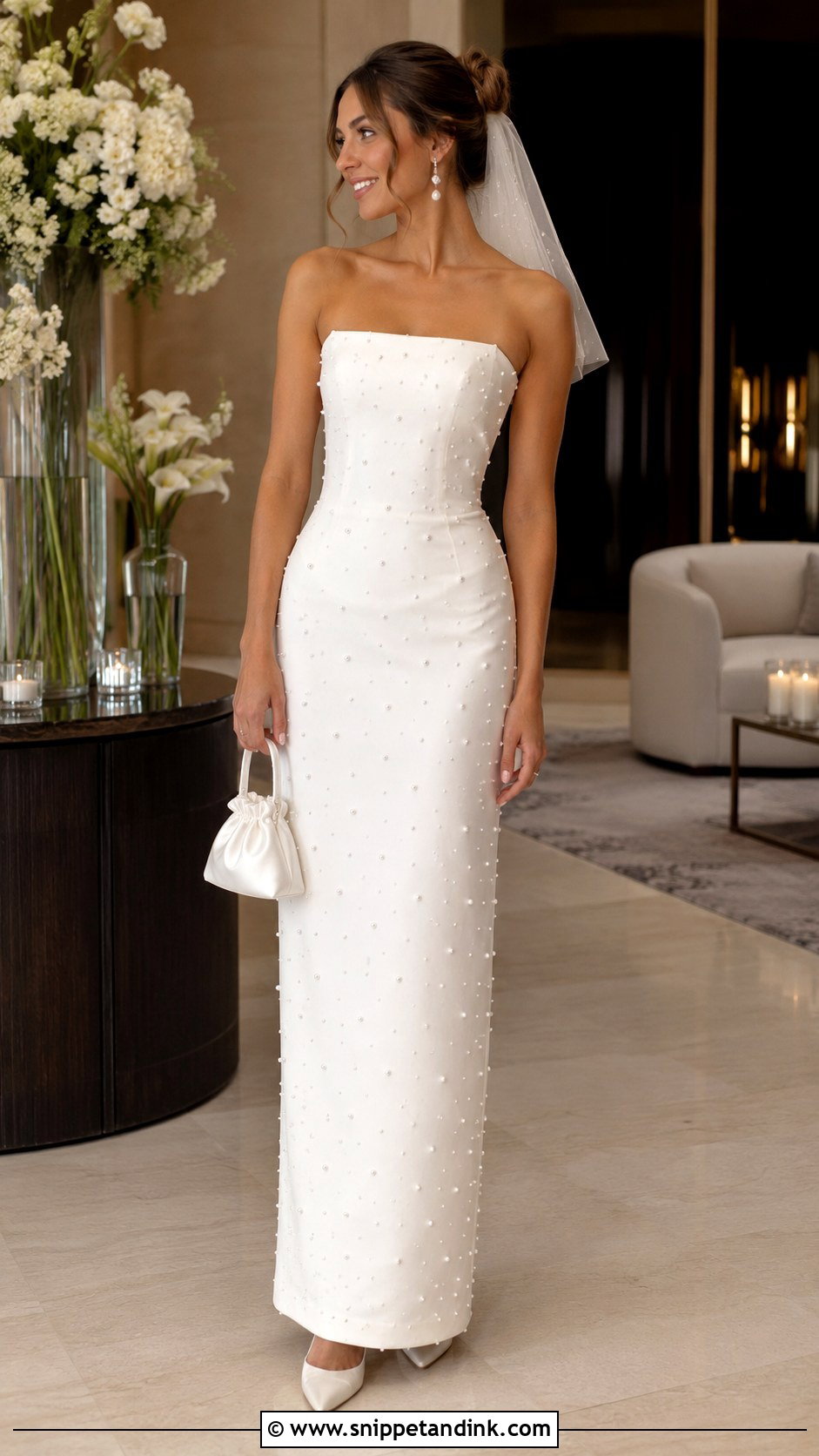 Alex Cooper Pearl Wedding Dress - Snippet and Ink - 20 Alex Cooper Wedding Dress Ideas