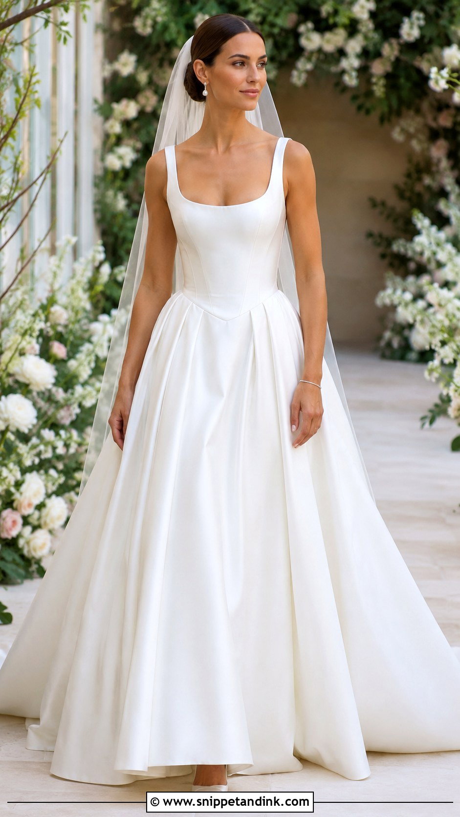 Alex Cooper Scoop Neck Wedding Dress - Snippet and Ink - 20 Alex Cooper Wedding Dress Ideas