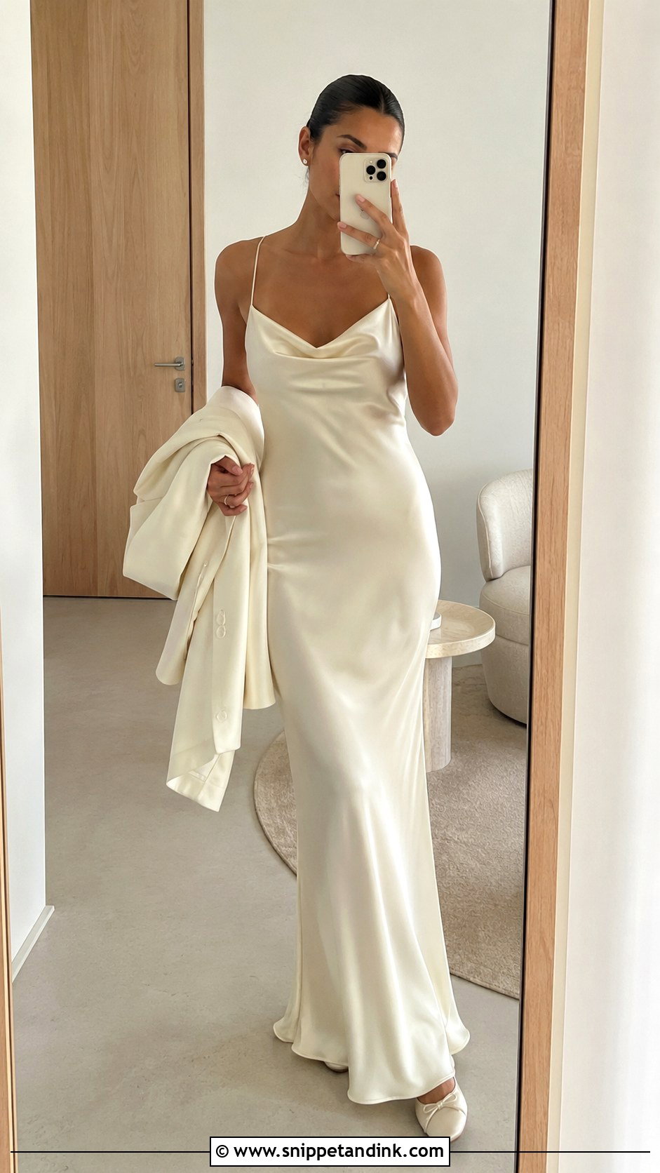 Alex Cooper Silk Slip Wedding Dress - Snippet and Ink - 20 Alex Cooper Wedding Dress Ideas